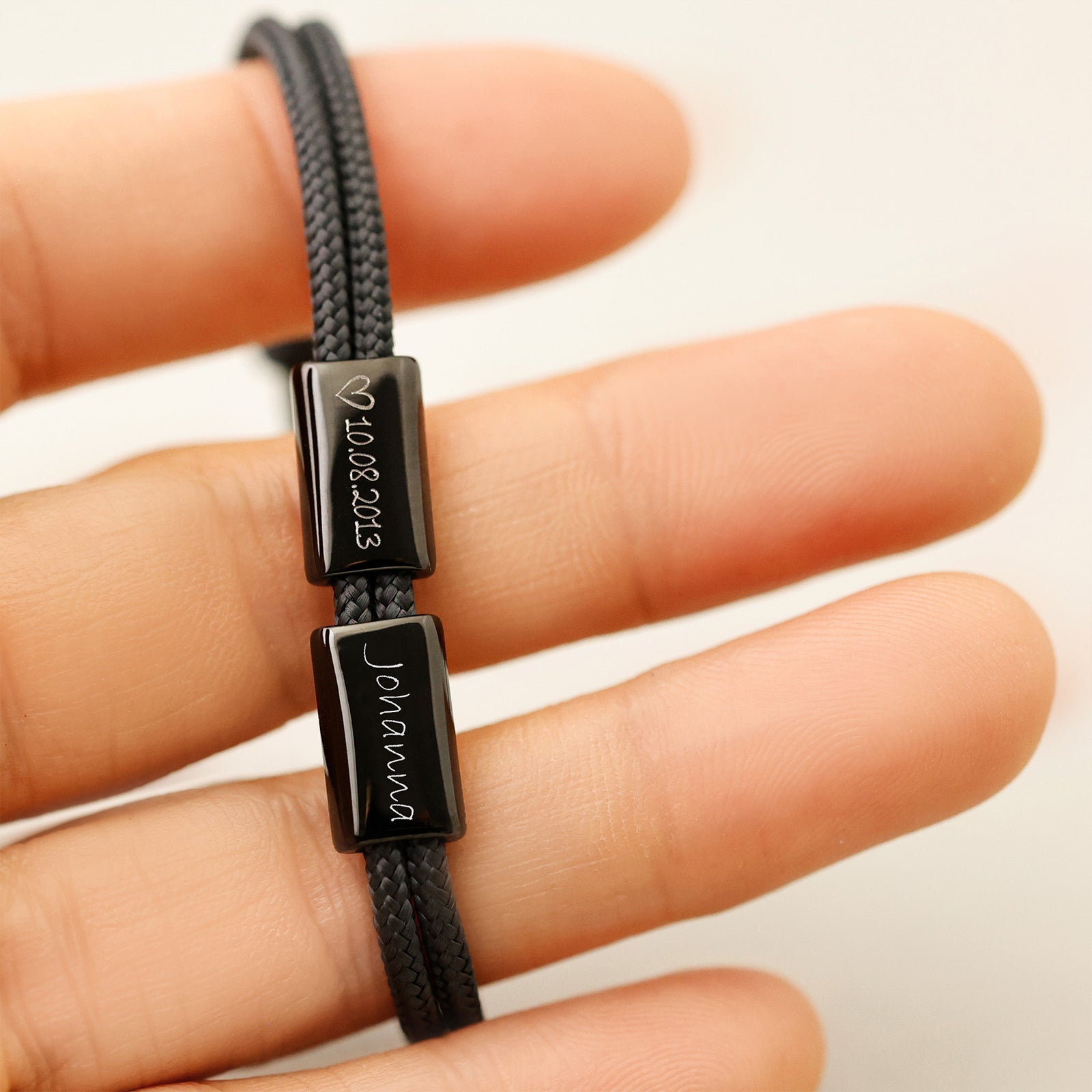 Segeltau-Armband mit Wunschgravur