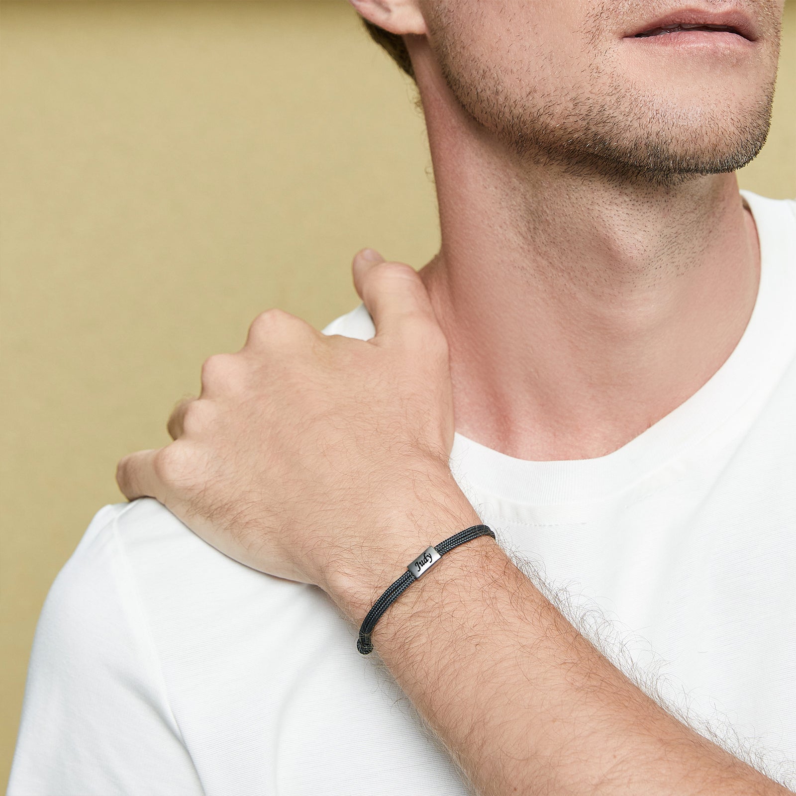 Segeltau-Armband mit Wunschgravur