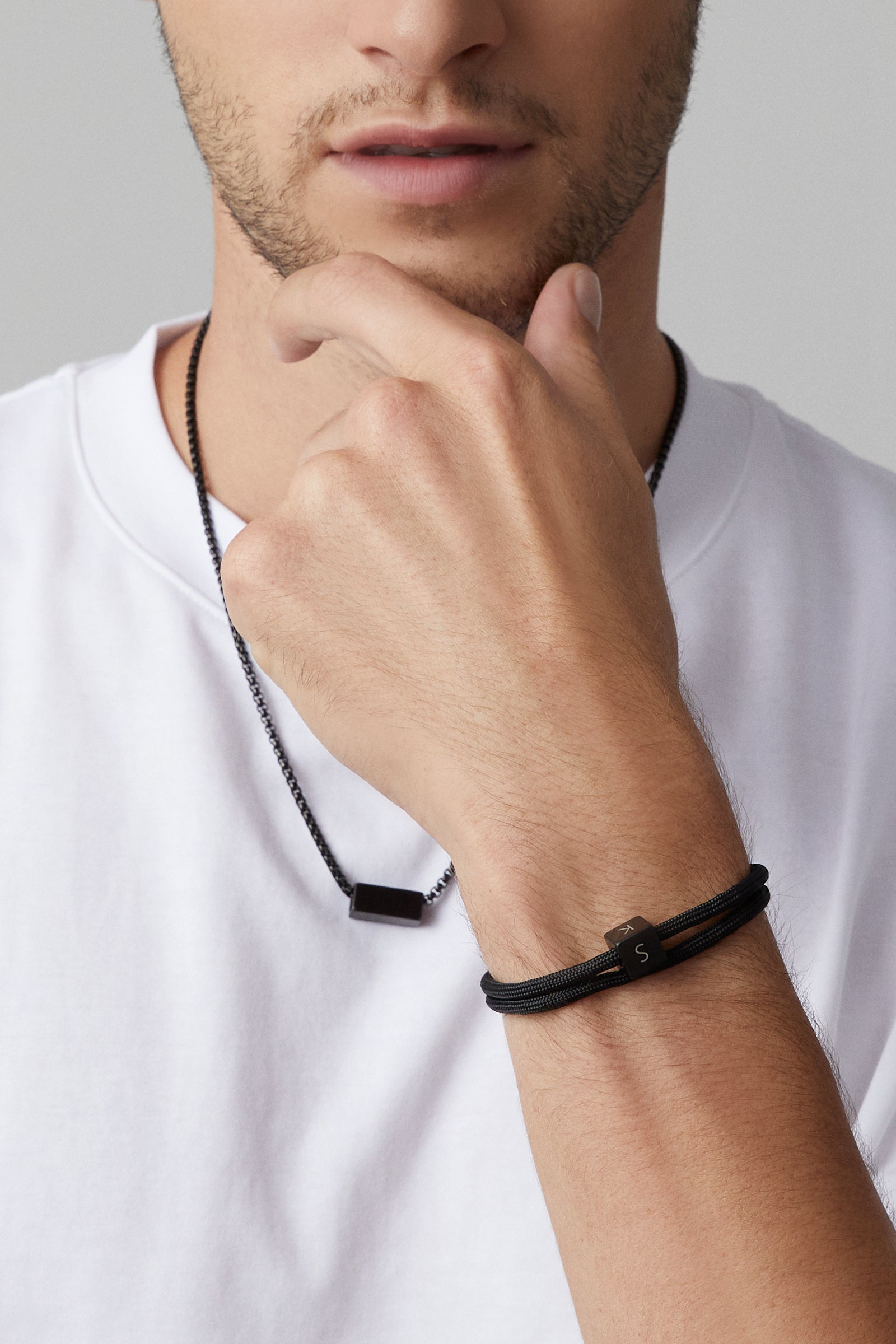 Segeltau Herrenarmband - Personalisiertes Würfeln