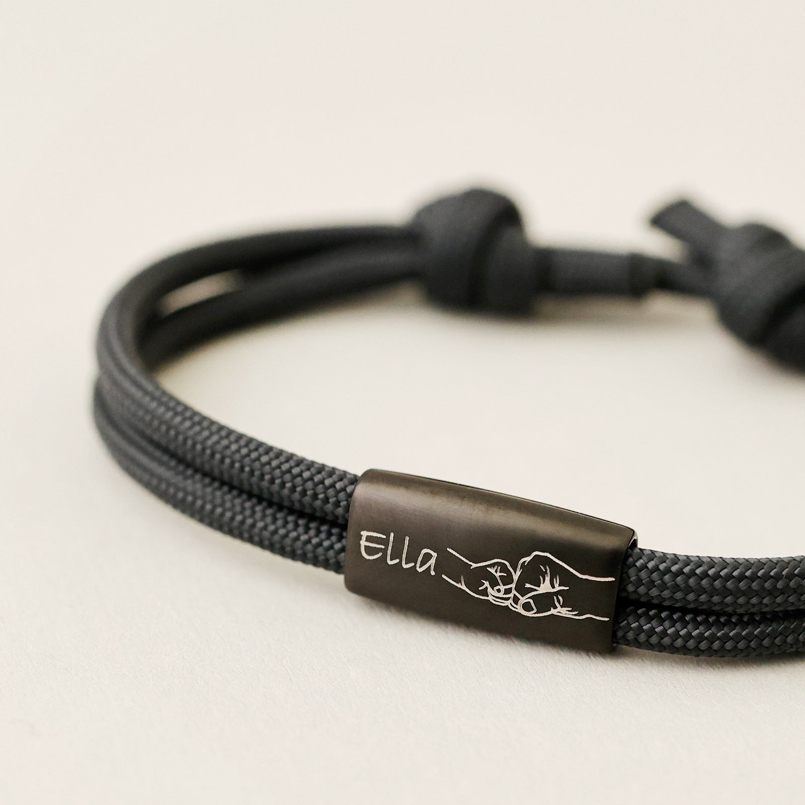 Personalisierbares Segeltau-Armband für Papa Herren Armband VIVIANNASCHMUCK