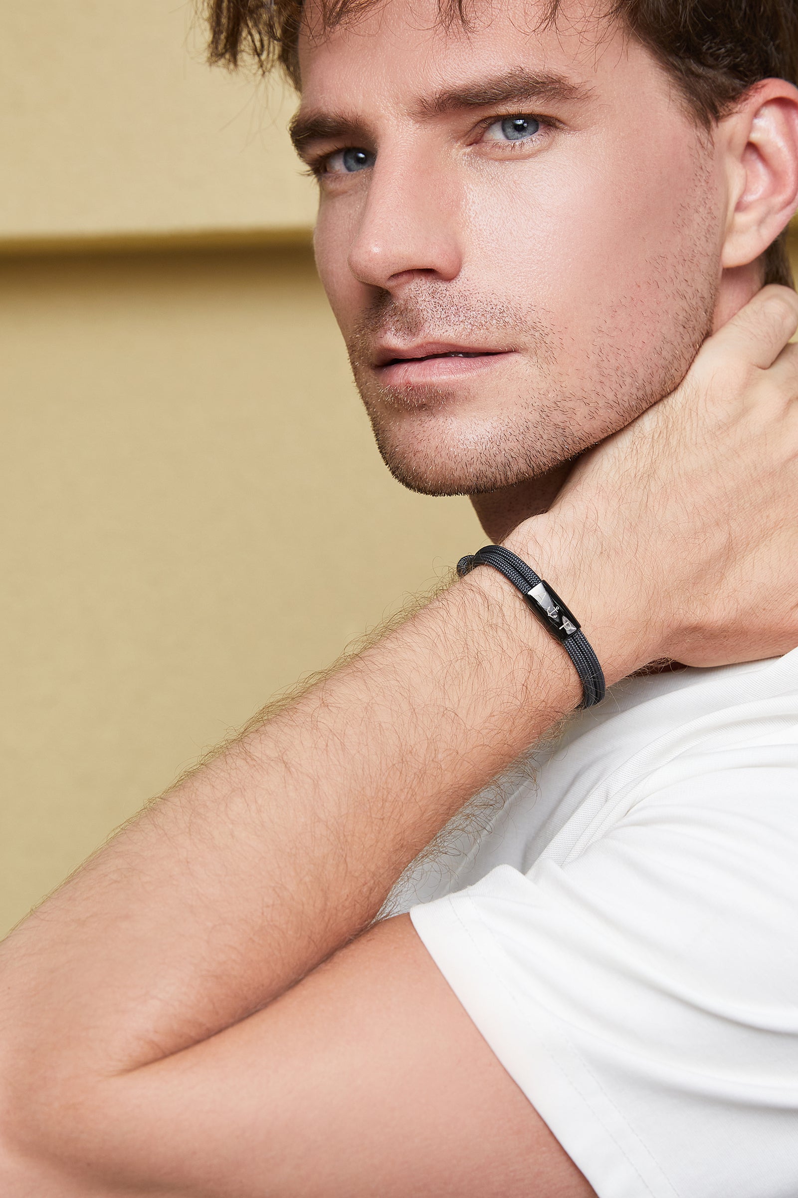 Personalisierbares Segeltau-Armband für Papa