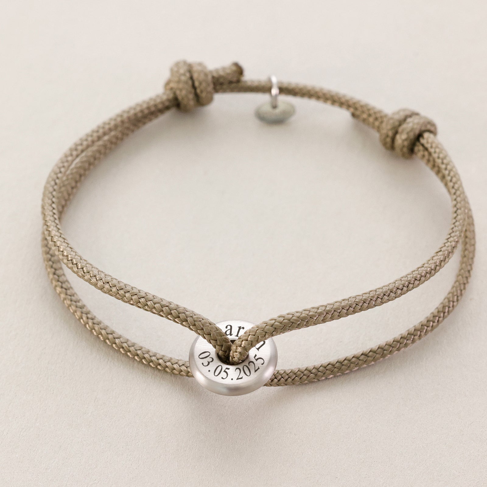 Personalisiertes Segeltau Donut Surferarmband