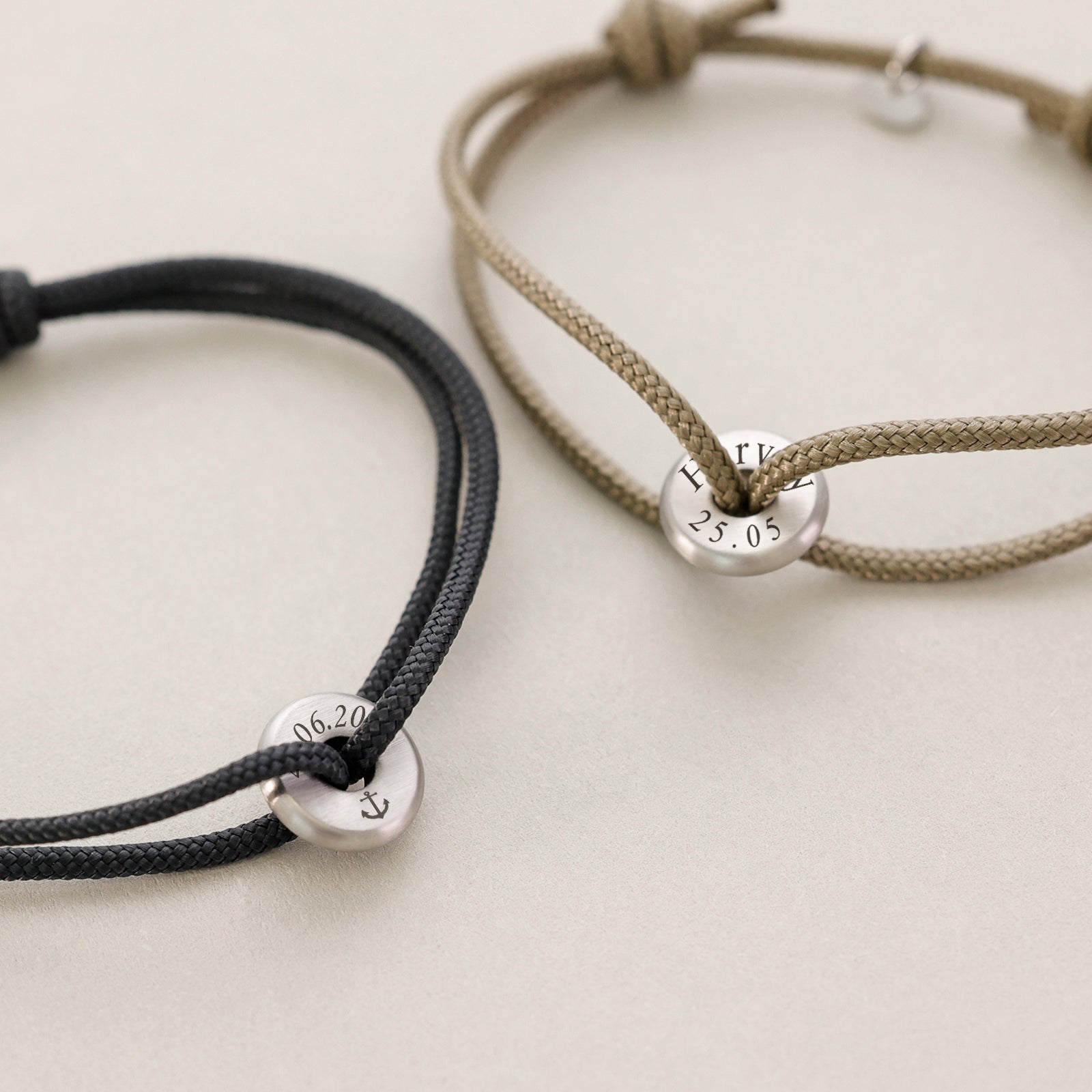 Personalisiertes Segeltau Donut Surferarmband