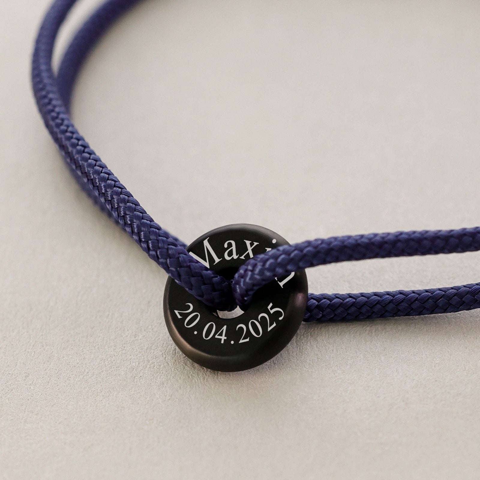 Personalisiertes Segeltau Donut Surferarmband