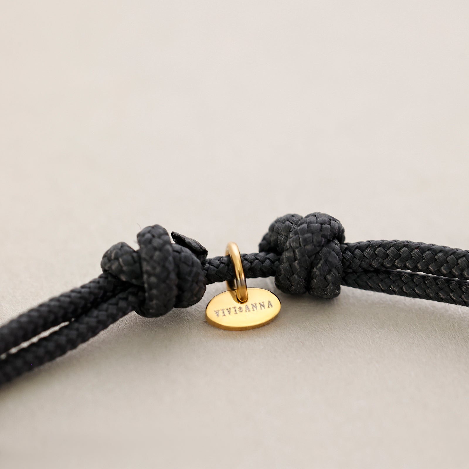 Personalisiertes Segeltau Donut Armband - Gold Herren Armband VIVIANNASCHMUCK