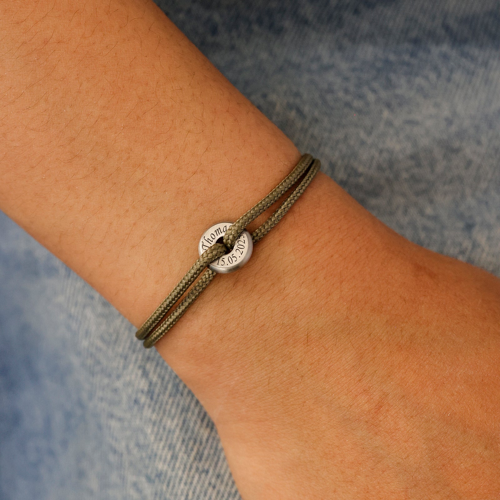 Personalisiertes Segeltau Donut Surferarmband