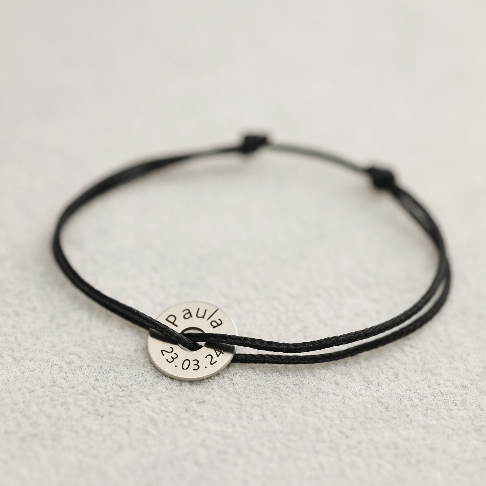 Segeltau Armband mit Gravurplättchen