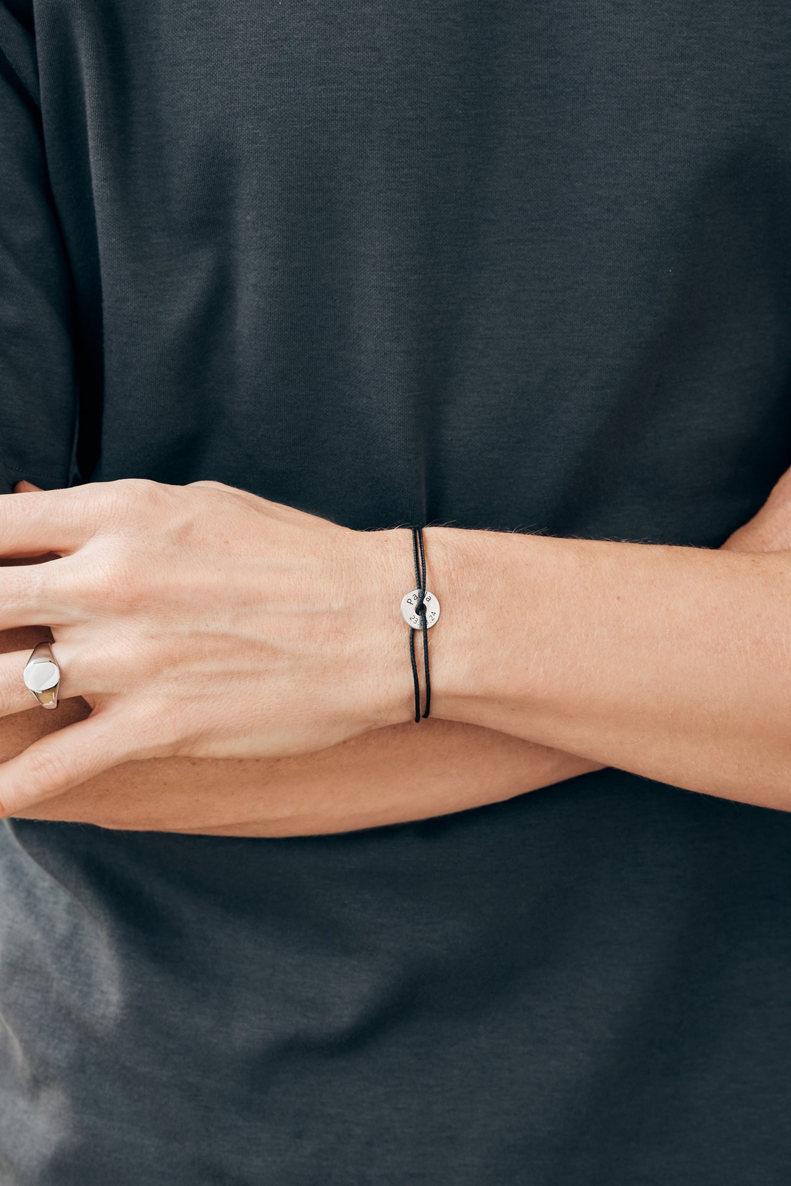 Segeltau Armband mit Gravurplättchen