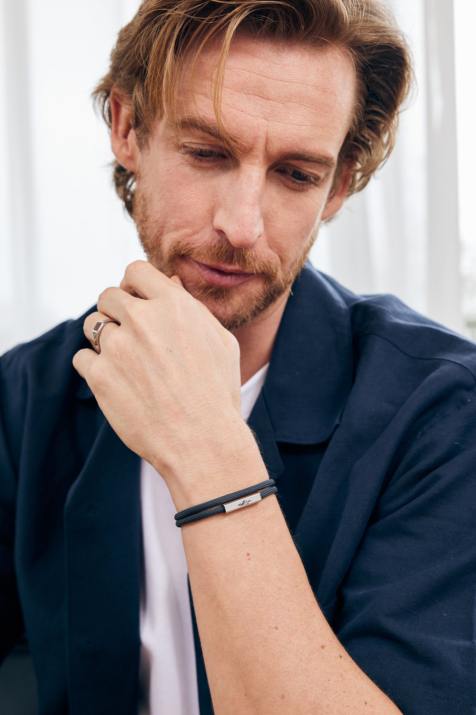 Individuell Segeltau Gravierbares -Armband mit Magnetverschluss