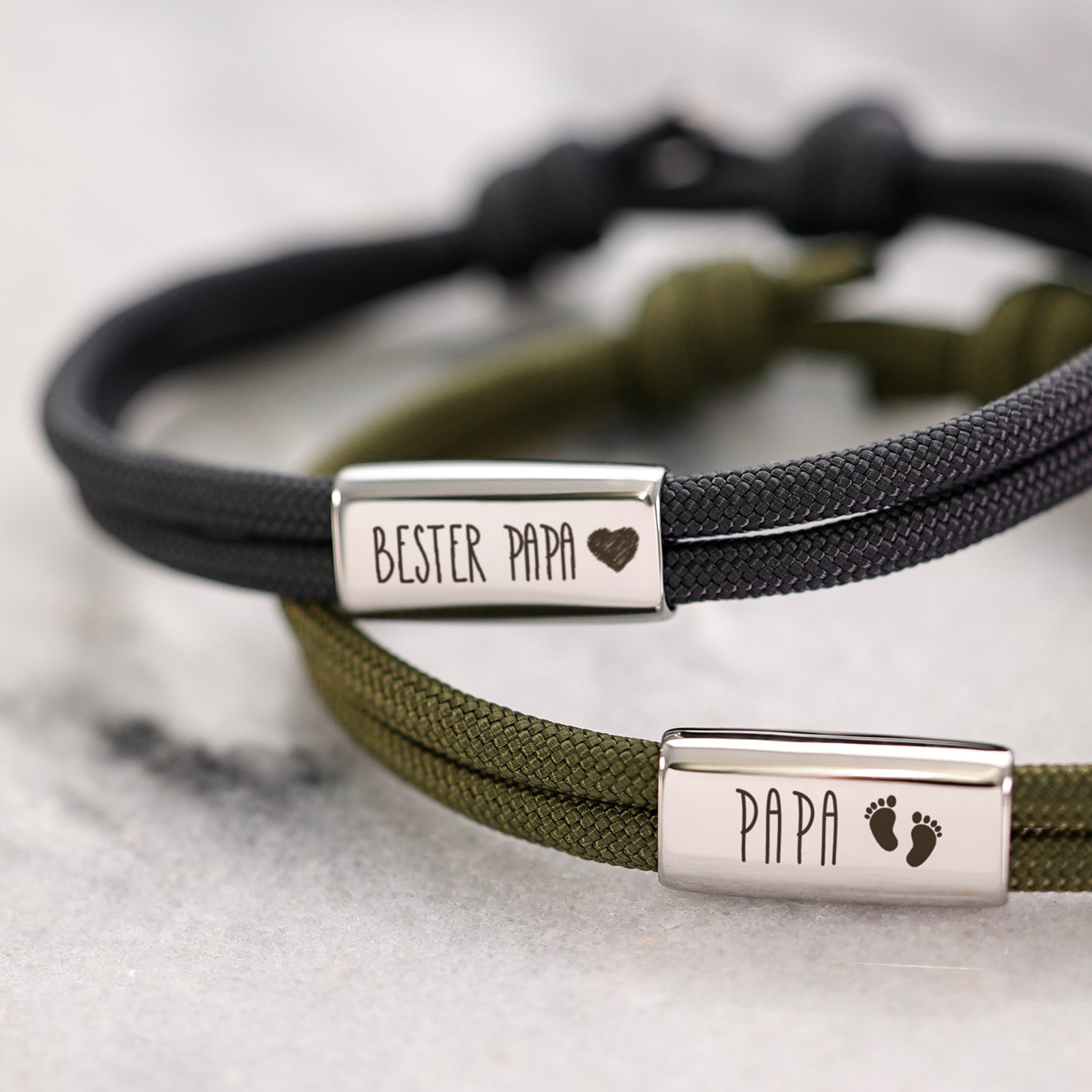 Dad Bracelet Gift Set - Personalized Sailing Rope Bracelet
