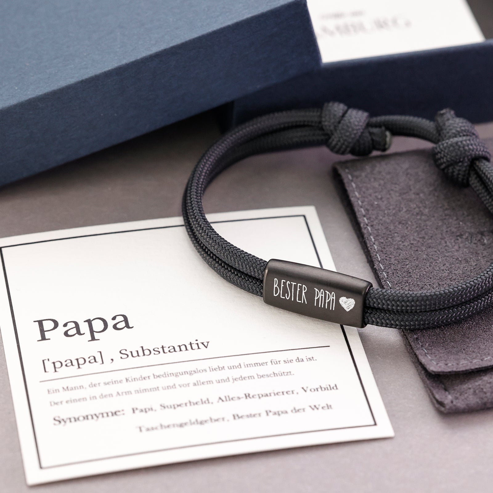 Dad Bracelet Gift Set - Personalized Sailing Rope Bracelet