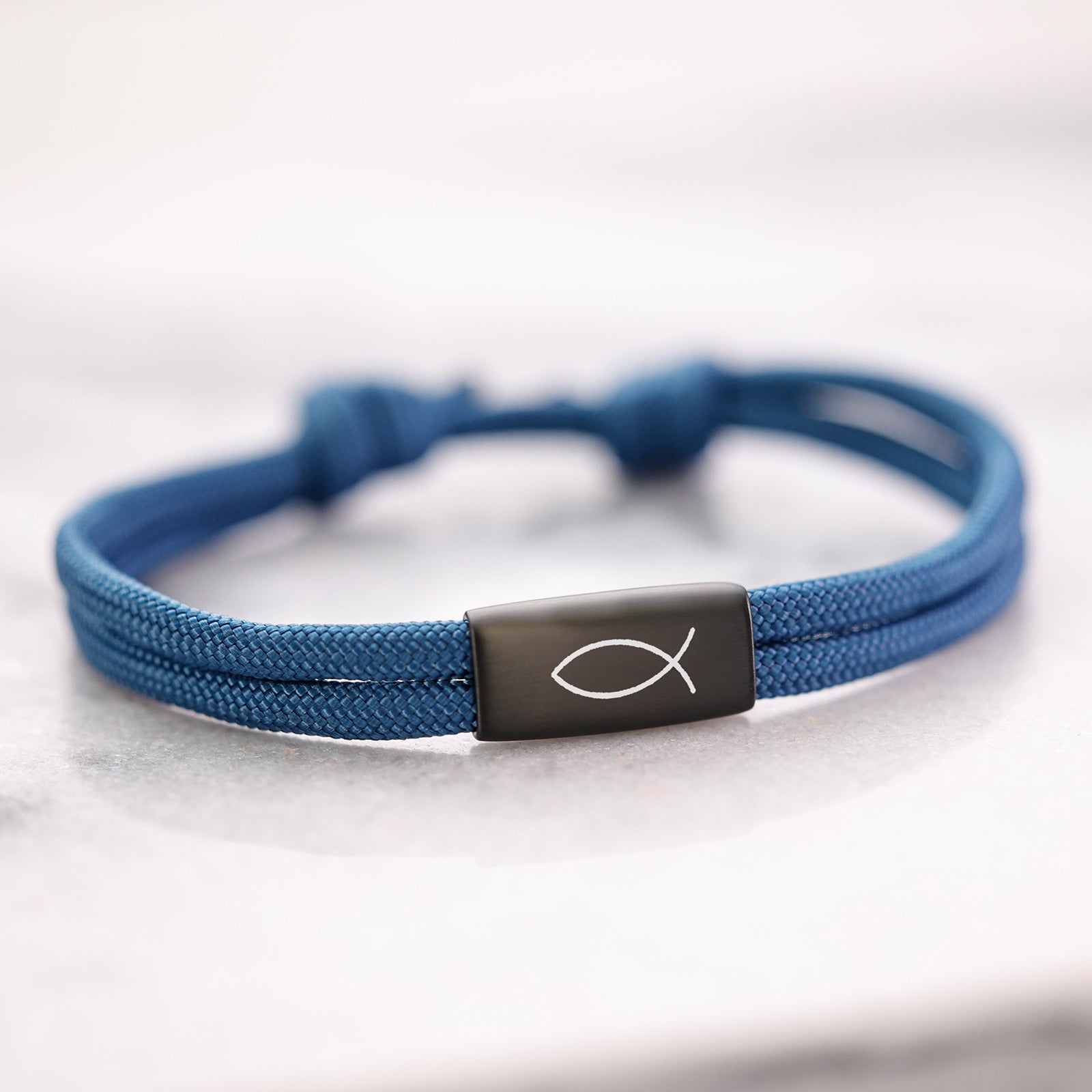 Personalisiertes Segeltau Armband mit Gravur - Geschenke zur Kommunion mit Karte Kinder Armband VIVIANNASCHMUCK