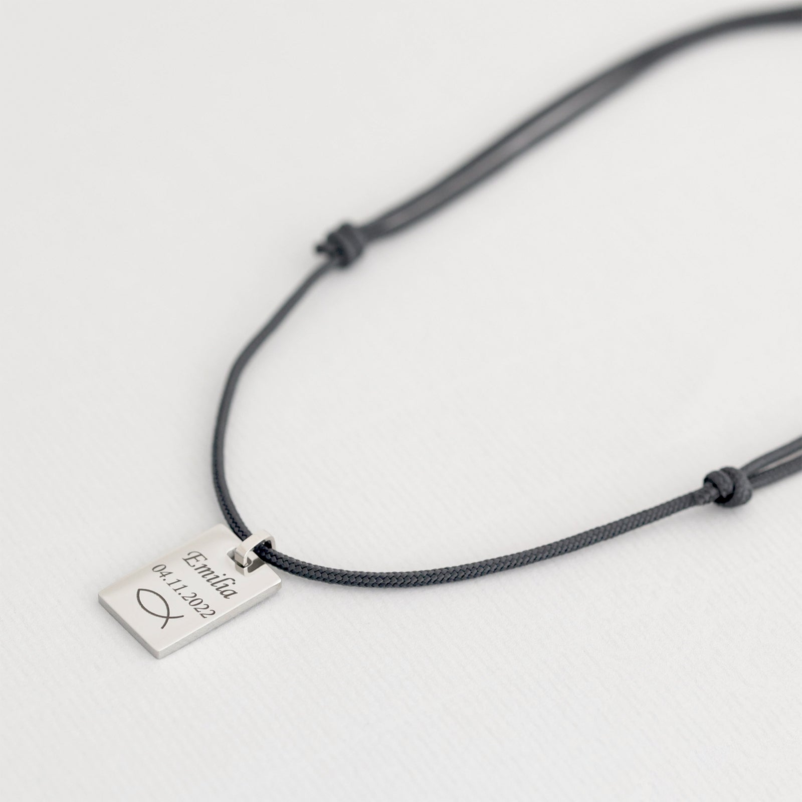 Herren Segeltaukette mit personalisierbarem Anhänger Herren Halskette VIVIANNASCHMUCK