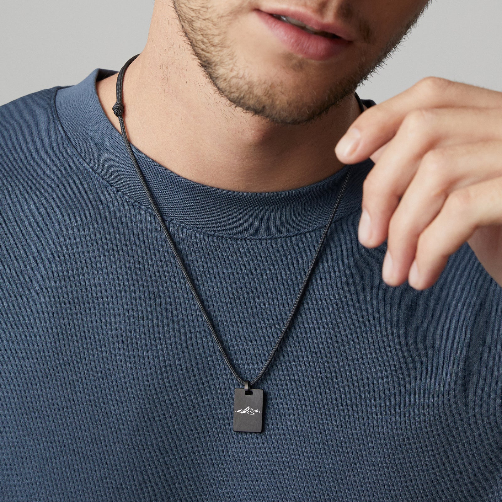 Herren Segeltaukette mit personalisierbarem Anhänger Herren Halskette VIVIANNASCHMUCK