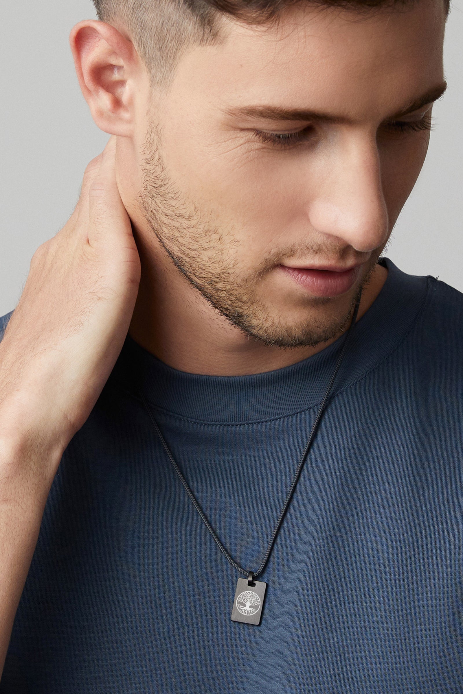 Herren Segeltaukette mit personalisierbarem Anhänger Herren Halskette VIVIANNASCHMUCK