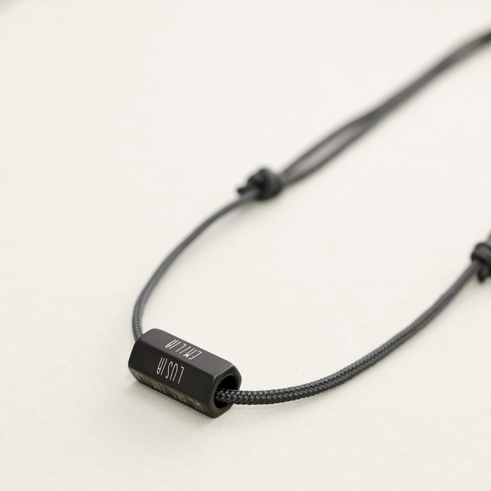 Personalisierbare Herren Segeltau Kette – 6 Gravurflächen