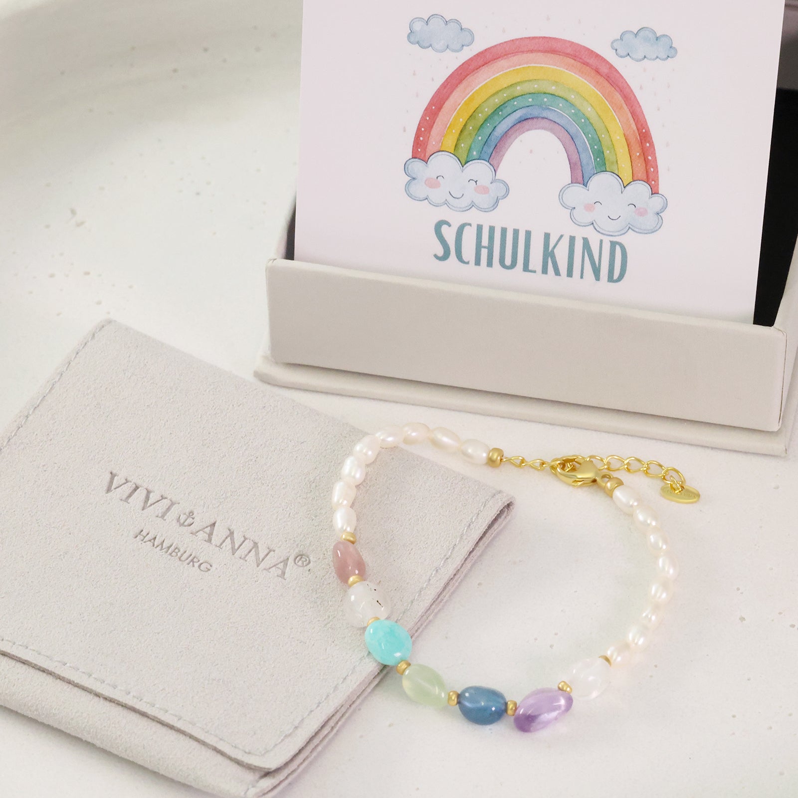 Freshwater pearl bracelet with customizable pendant - 925 sterling silver