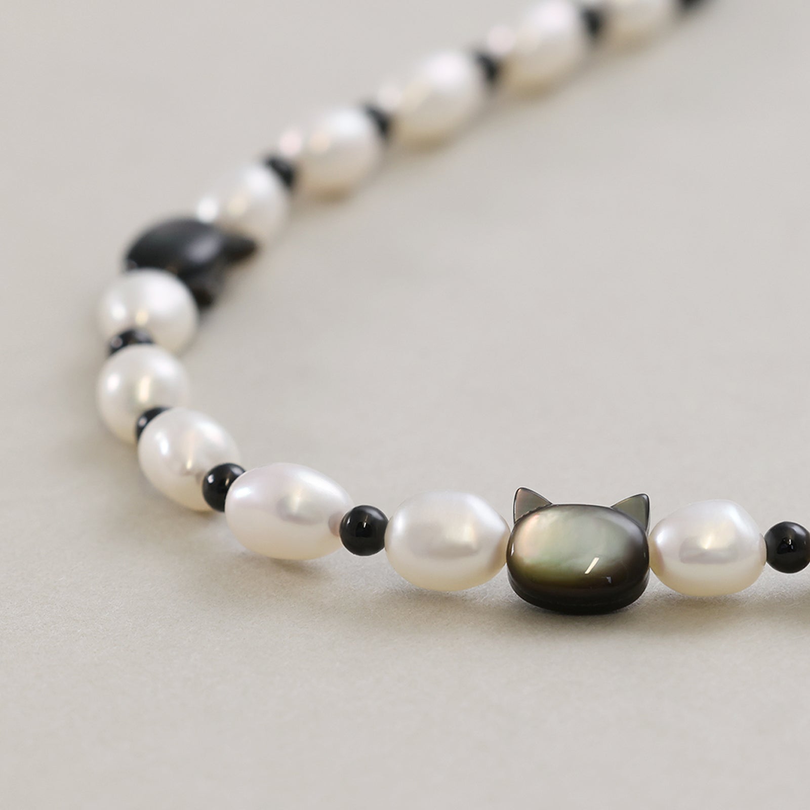 Freshwater pearl necklace - 925 sterling silver - minimalist gift
