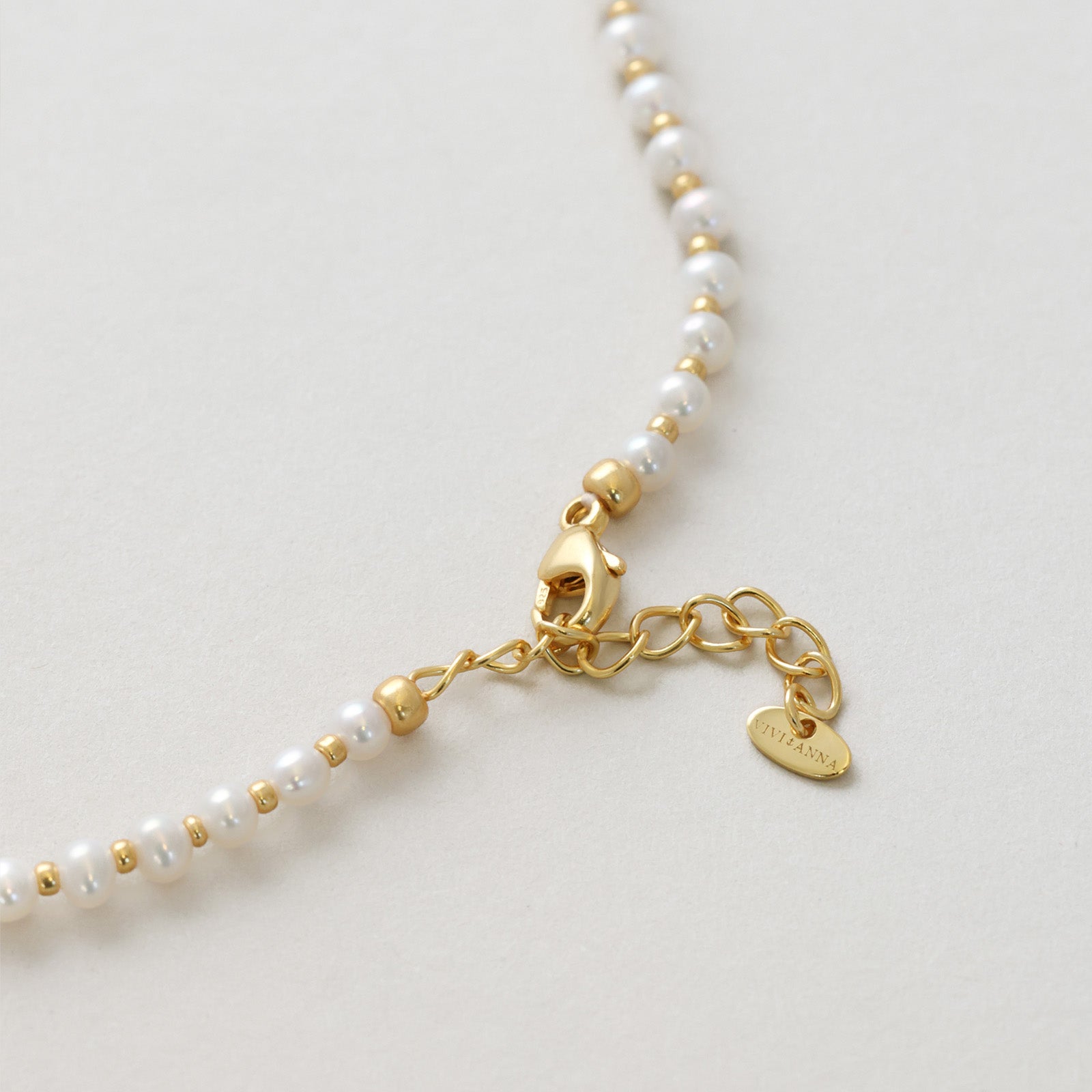 Süßwasserperlen Halskette mit funkelndem Kreuz - 925er Sterling Silber