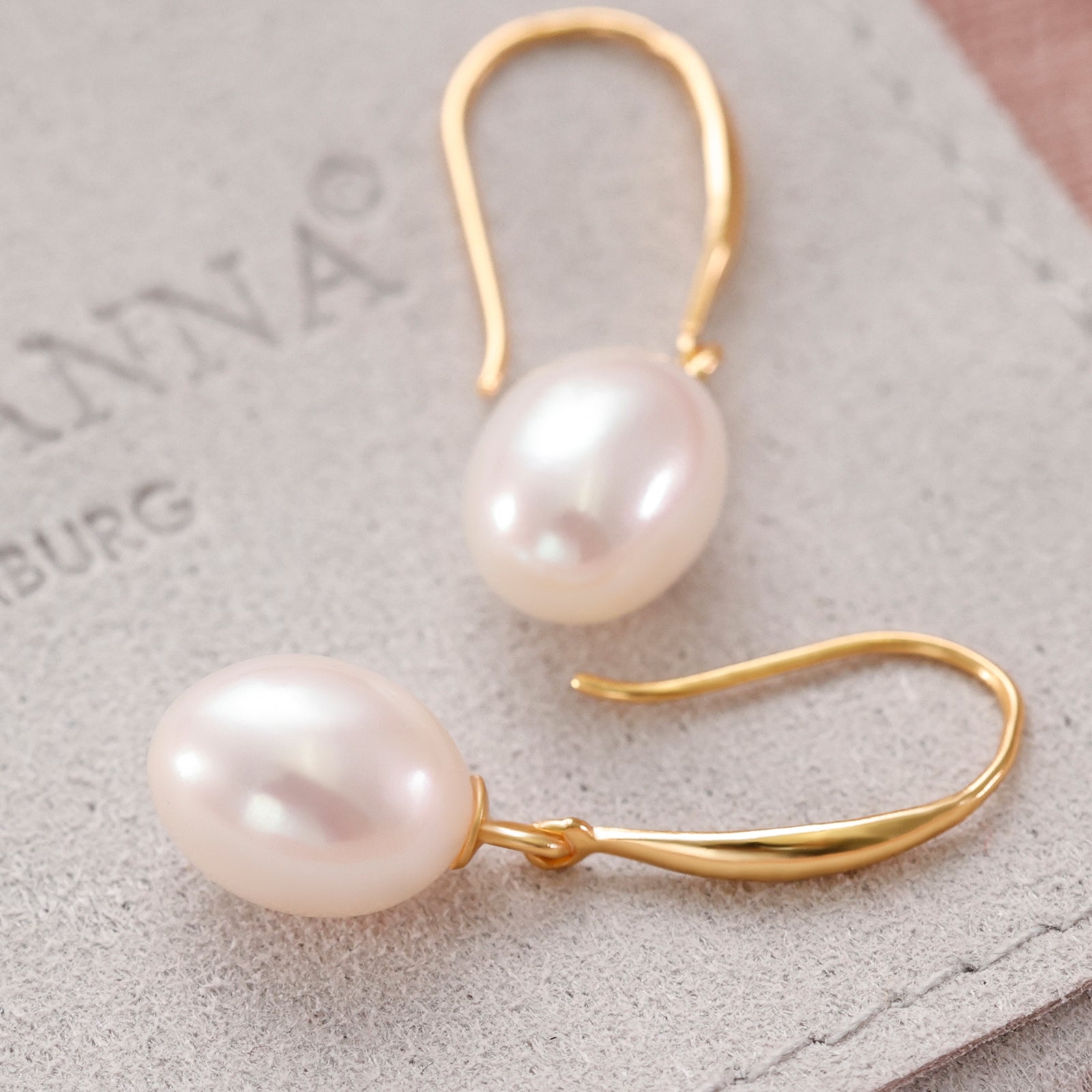 Elegant hoop earrings - 925 sterling silver