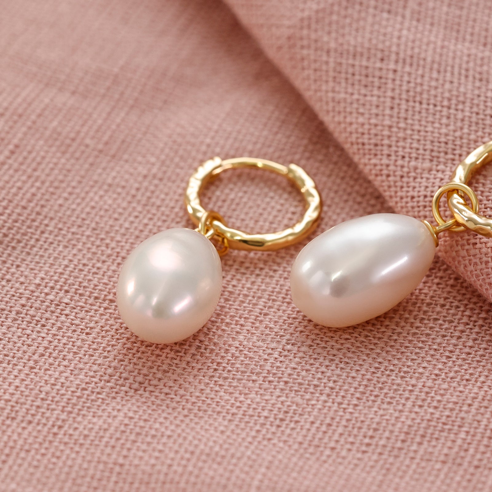 Elegant hoop earrings - 925 sterling silver