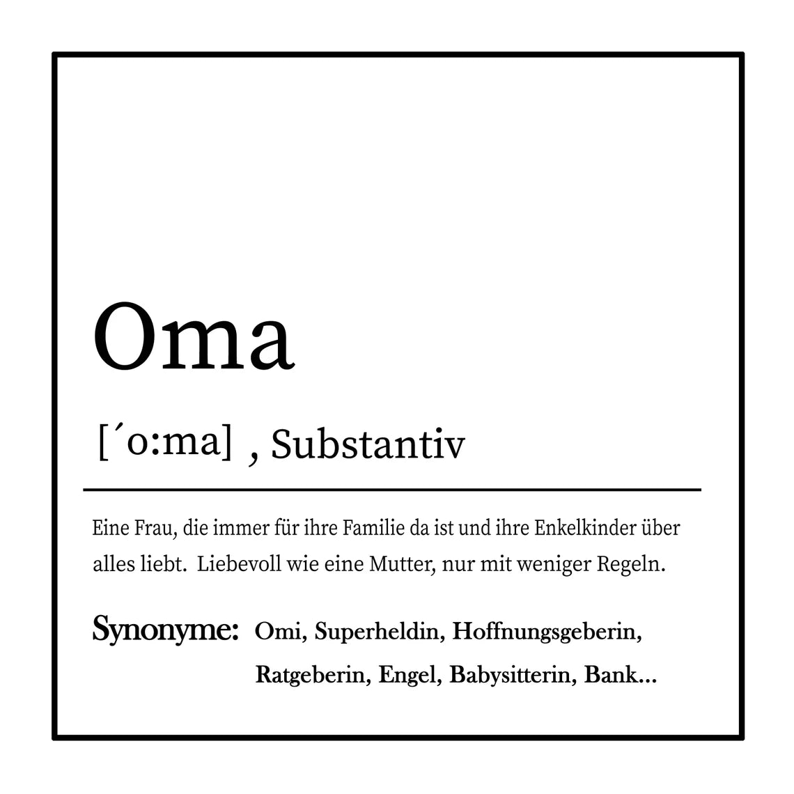 Geschenk für Oma mit Karte - Personalisiertes Armband aus Nappaleder - VIVIANNASCHMUCK