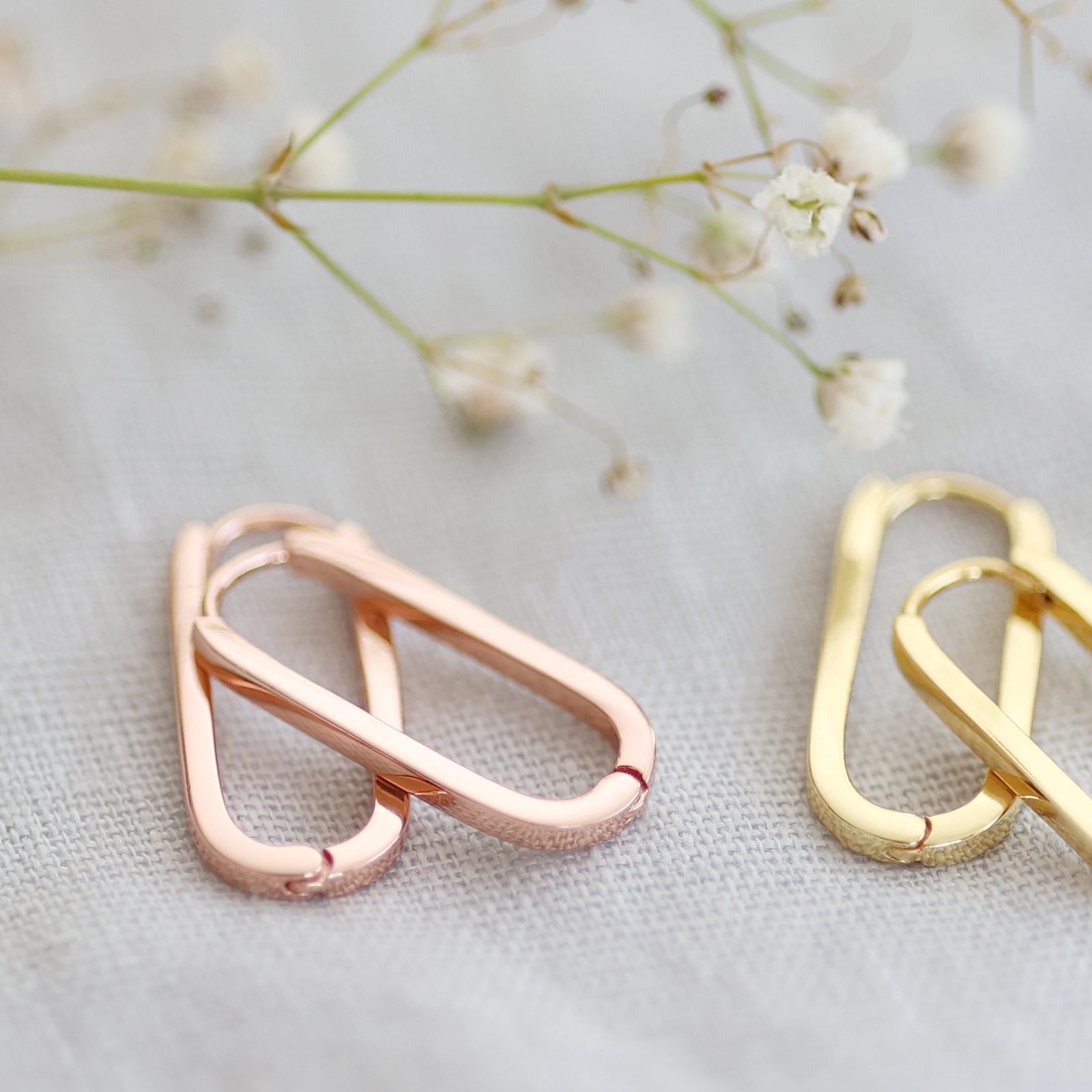 Medium Hoop Earrings - 925 Sterling Silver