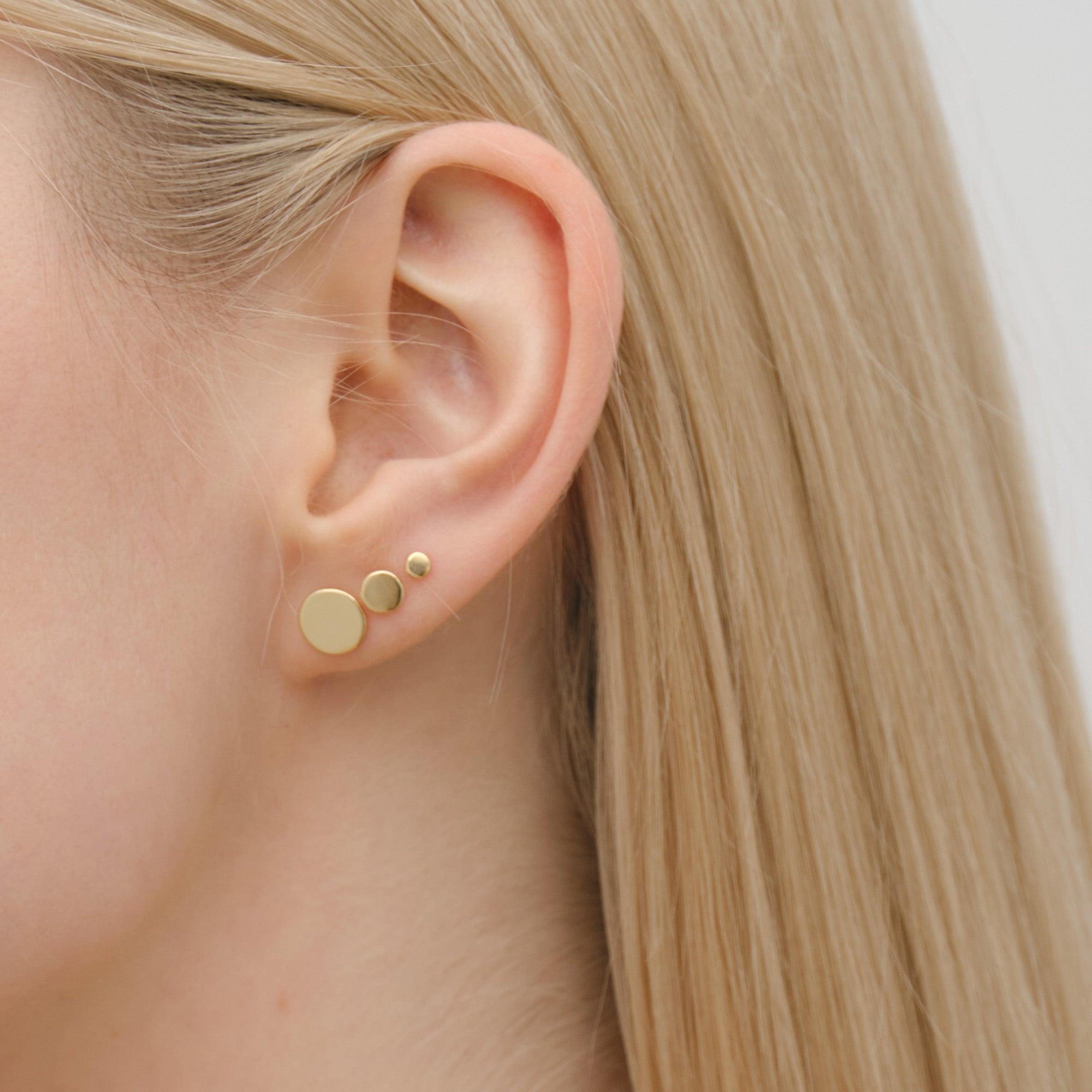 Ohrstecker Set - 925er Sterling Silber Ohrstecker - Minimalistische Ohrstecker- Gold oder Silber - OSset01 - VIVIANNASCHMUCK