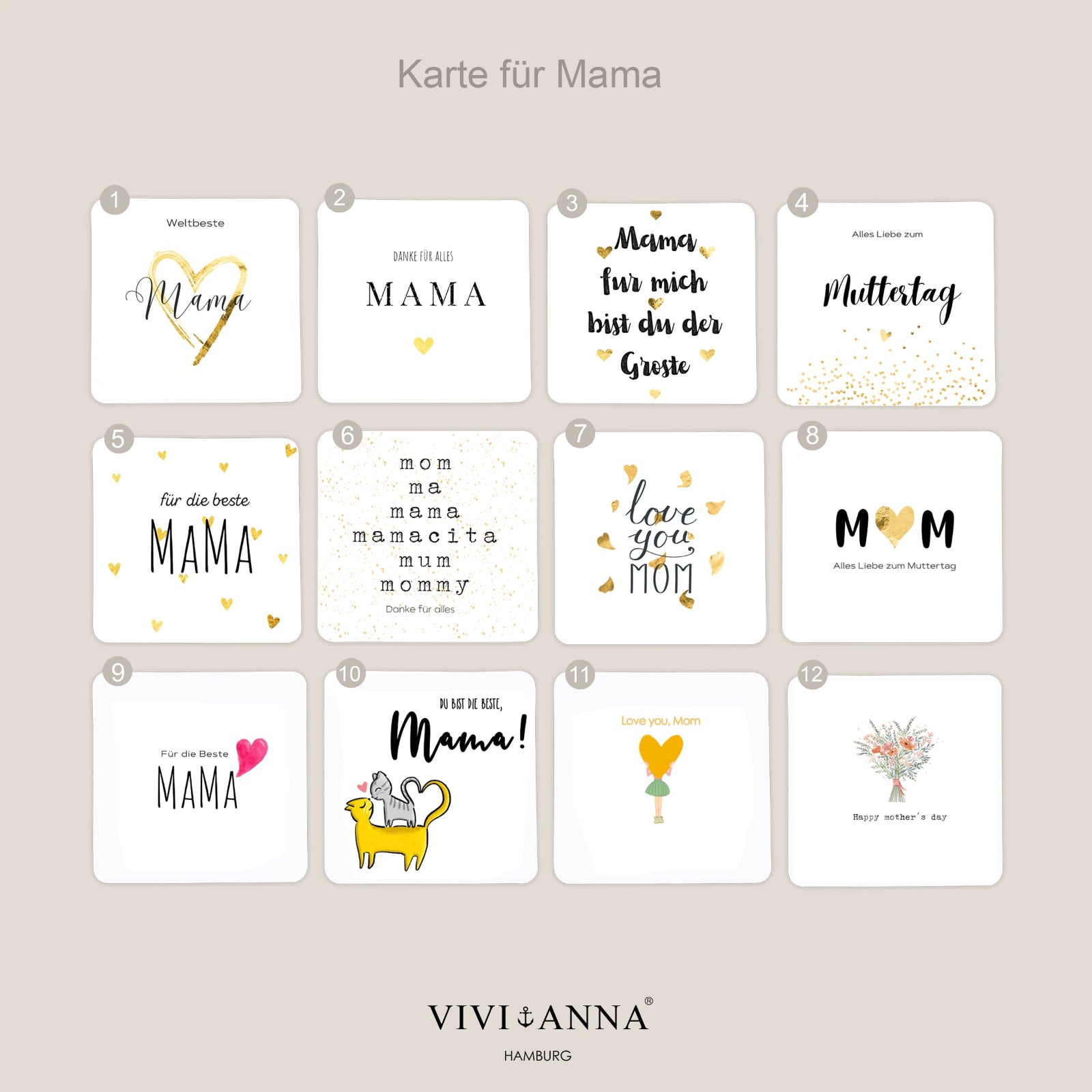 Geburtsstein Kette - 925er Sterling Silber - Geschenk für Mama mit Karte