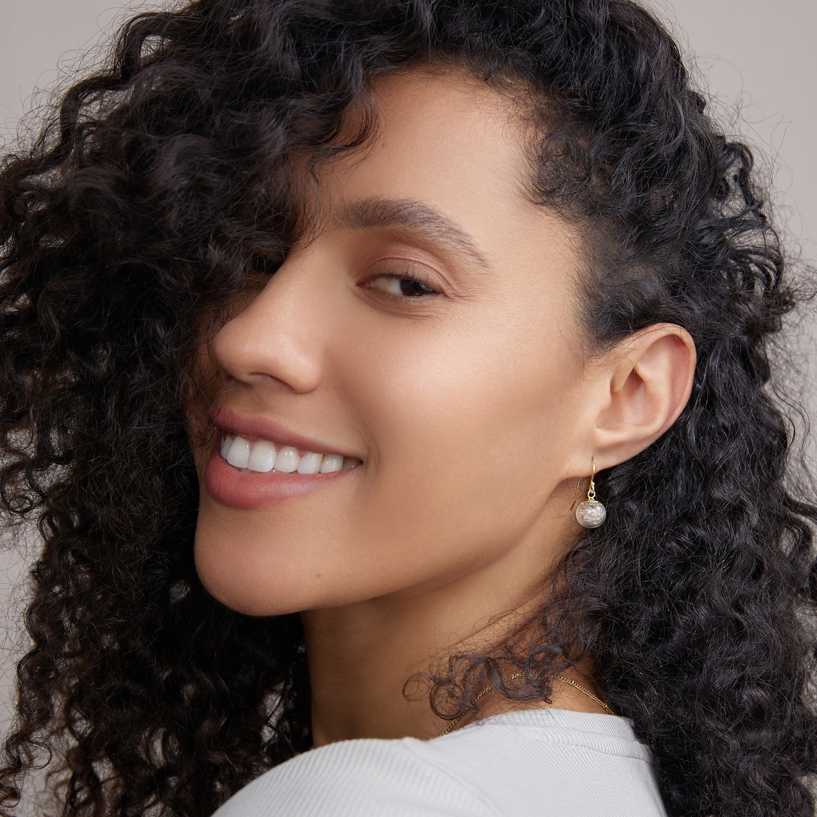 Real Dandelion Earrings - 925 Sterling Silver