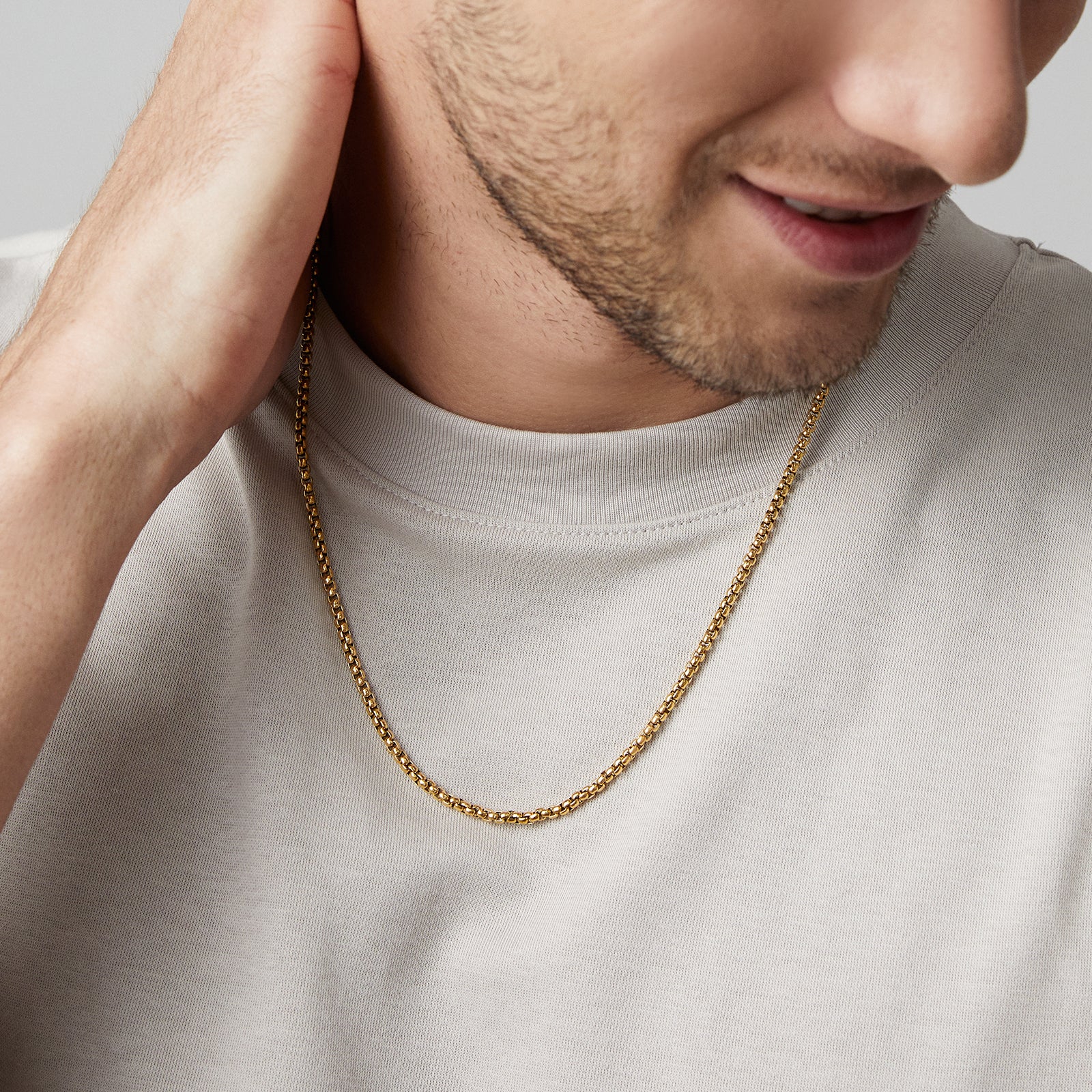 High-quality men's necklace made of stainless steel