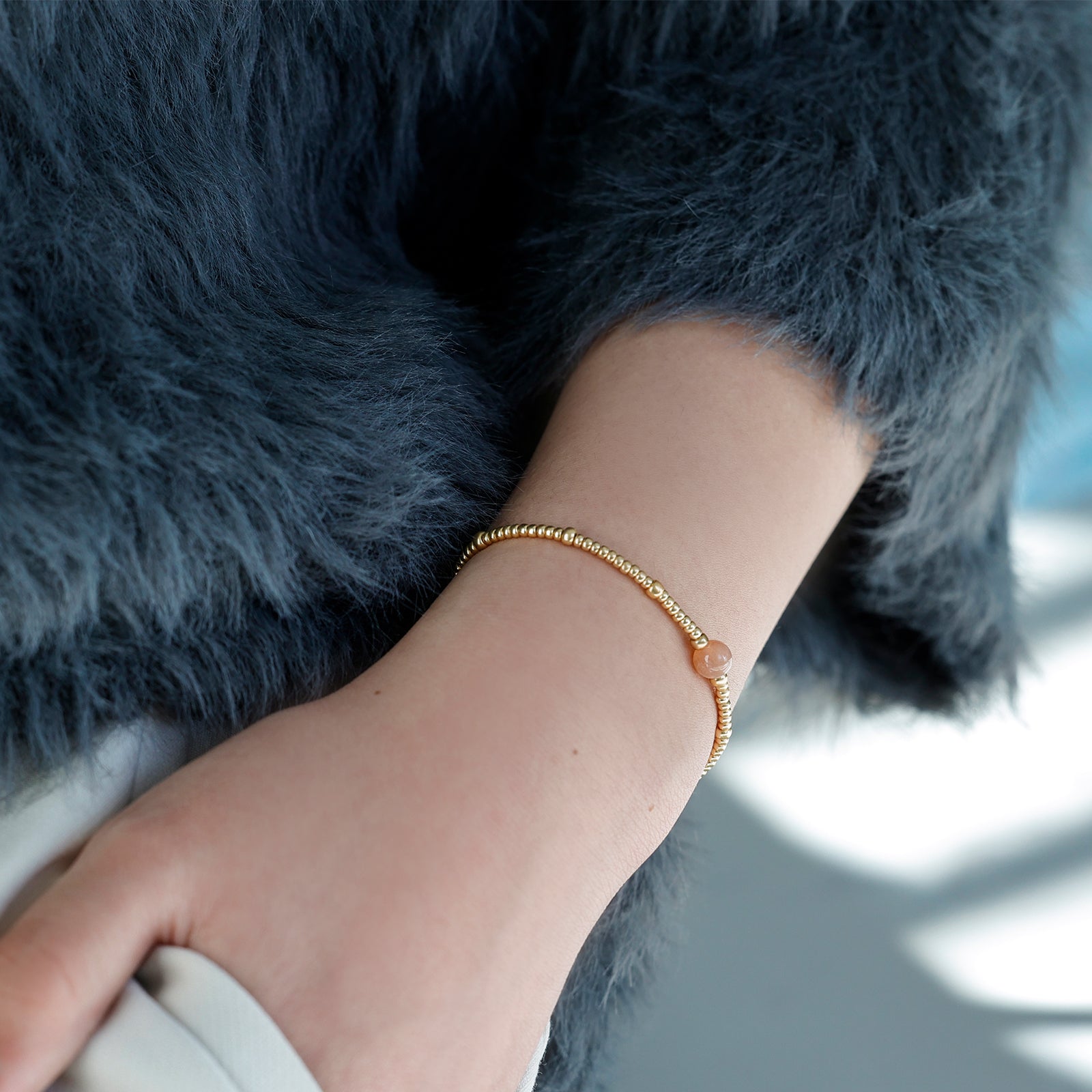 Sonnenstein Armband - 925er Sterling Silber - verstellbar