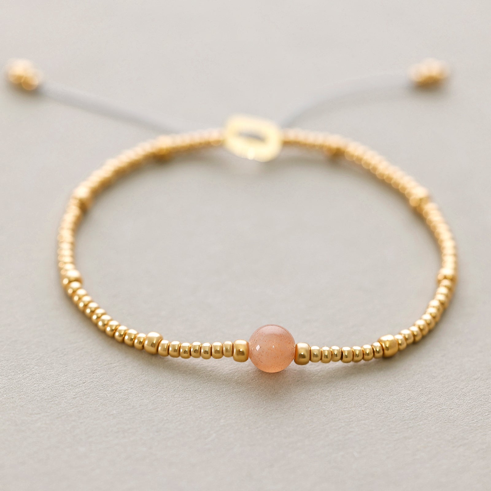 Sonnenstein Armband - 925er Sterling Silber - verstellbar
