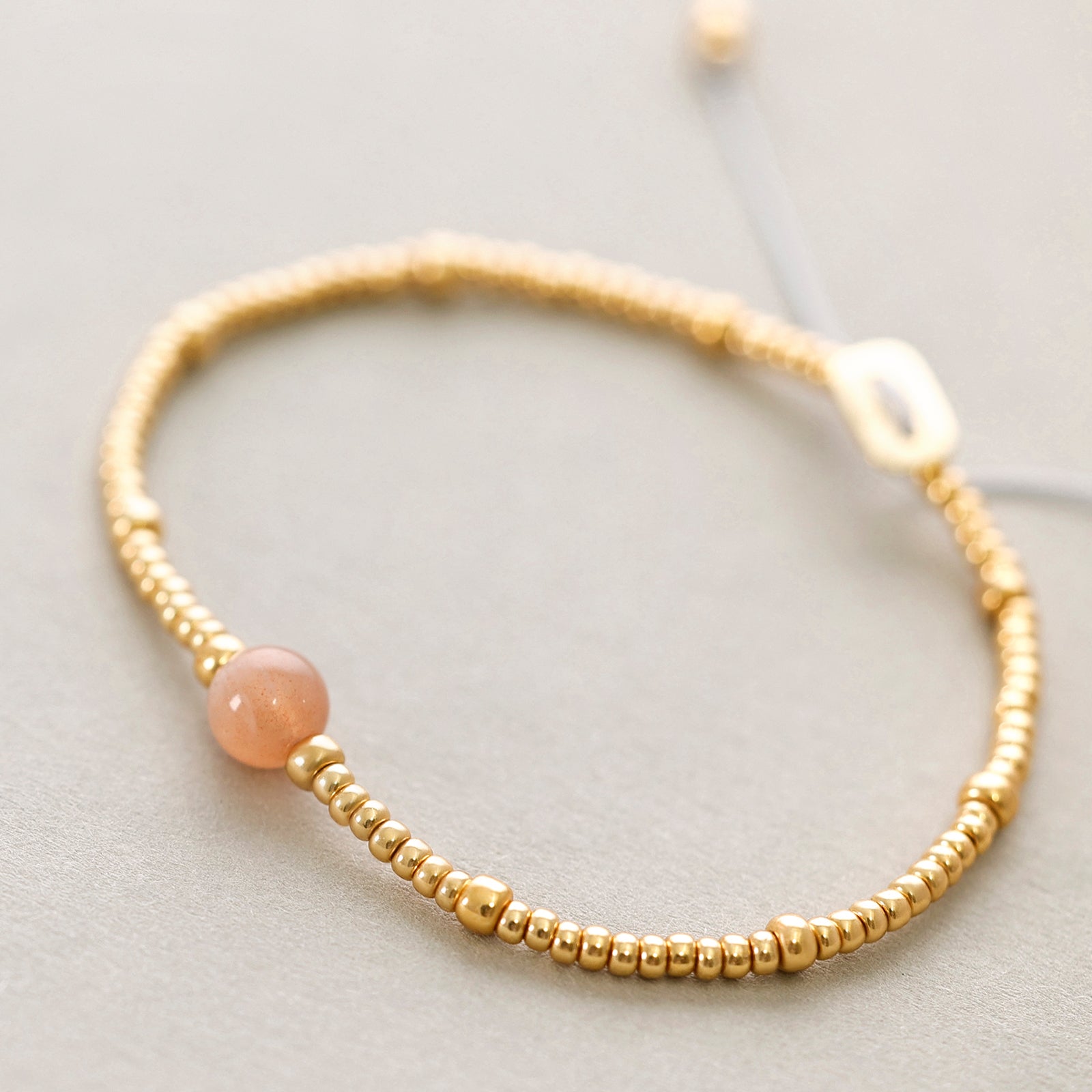 Sonnenstein Armband - 925er Sterling Silber - verstellbar