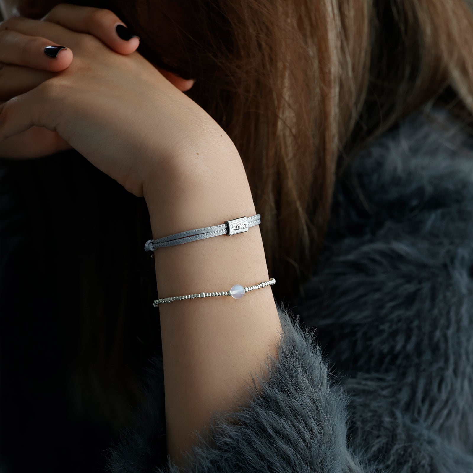 Elegant hoop earrings - 925 sterling silver