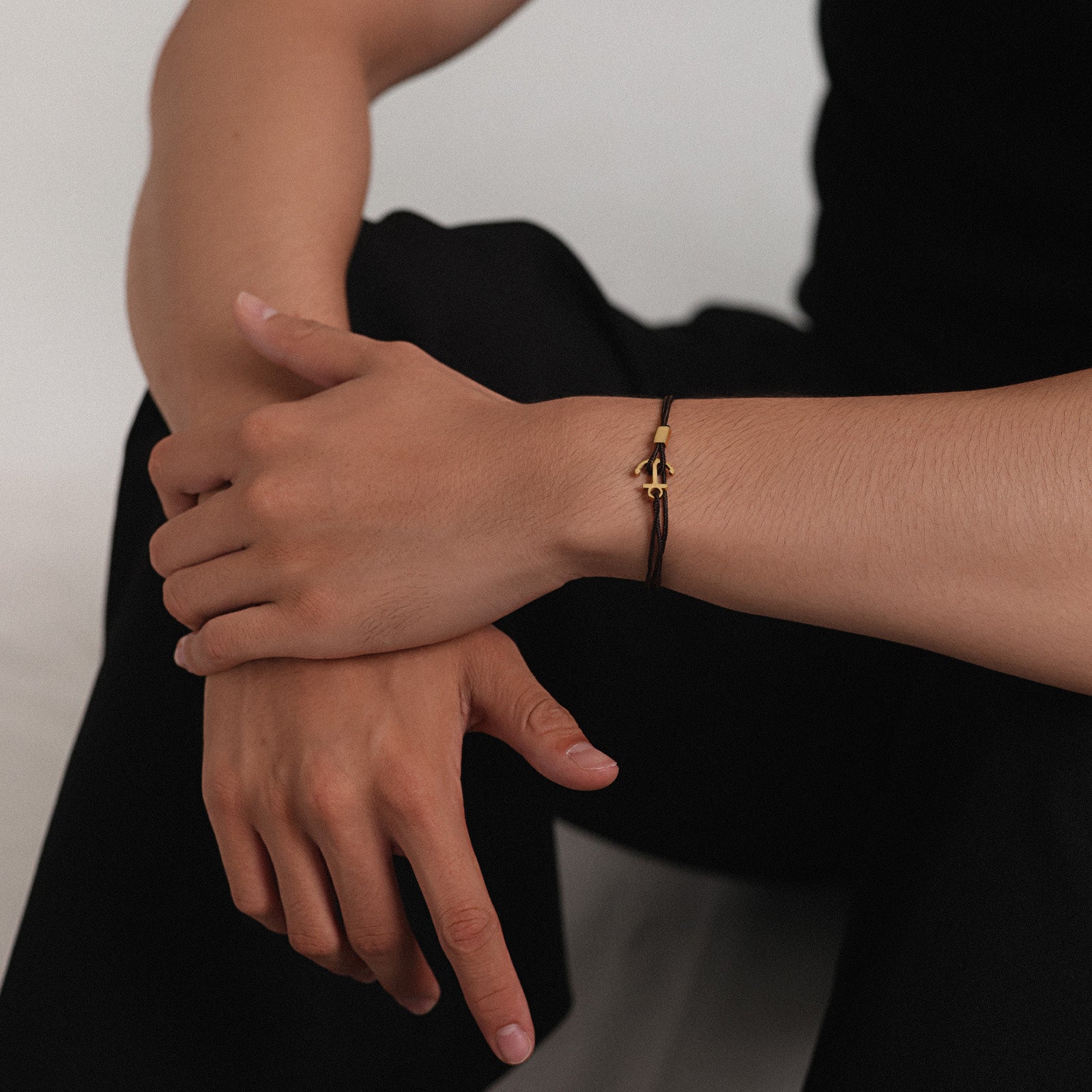 Unisex Armband mit Gravur & Ankerhaken - verstellbares Nylonband Damen Armband VIVIANNASCHMUCK