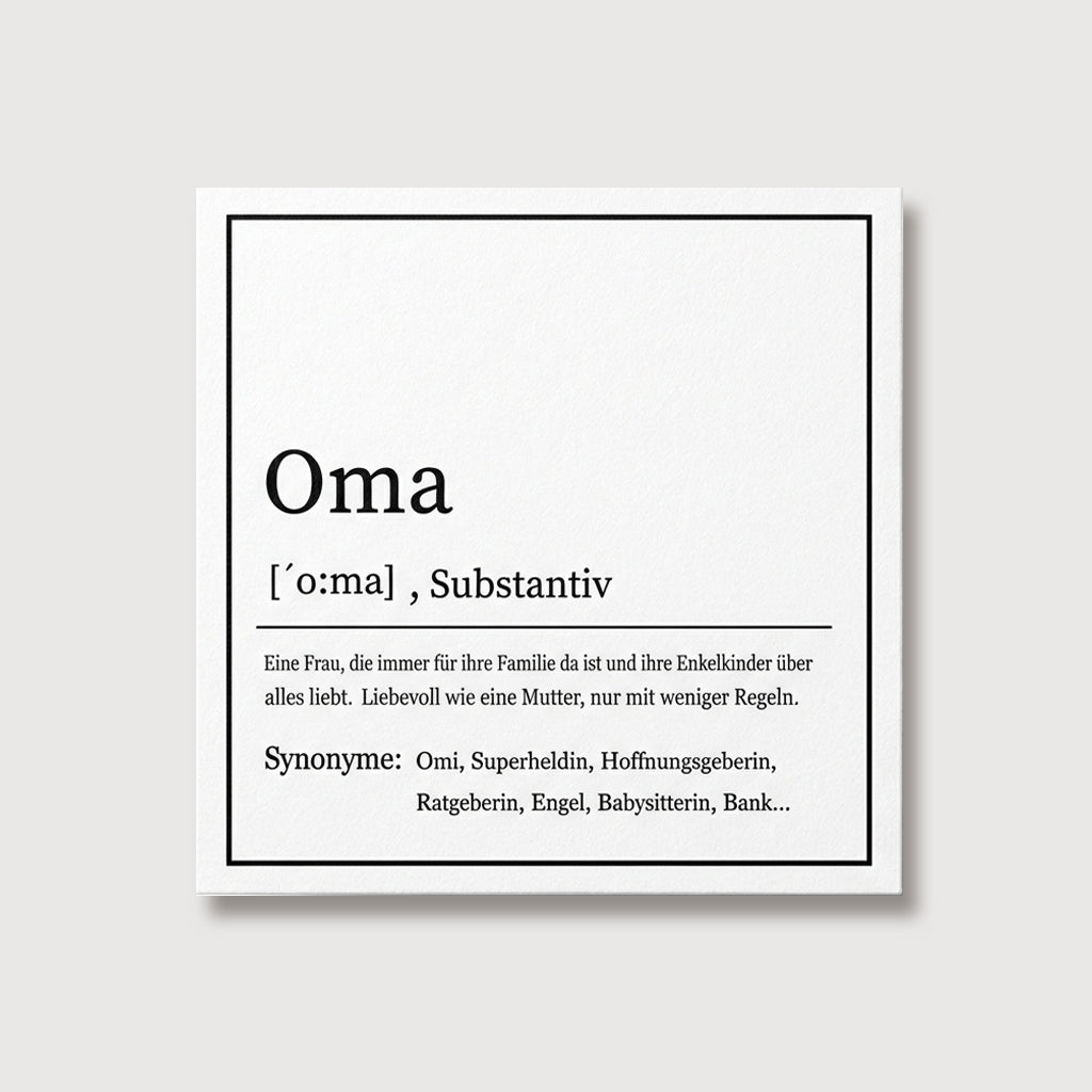 Für Oma Geschenkideen mit Karten VIVIANNASCHMUCK