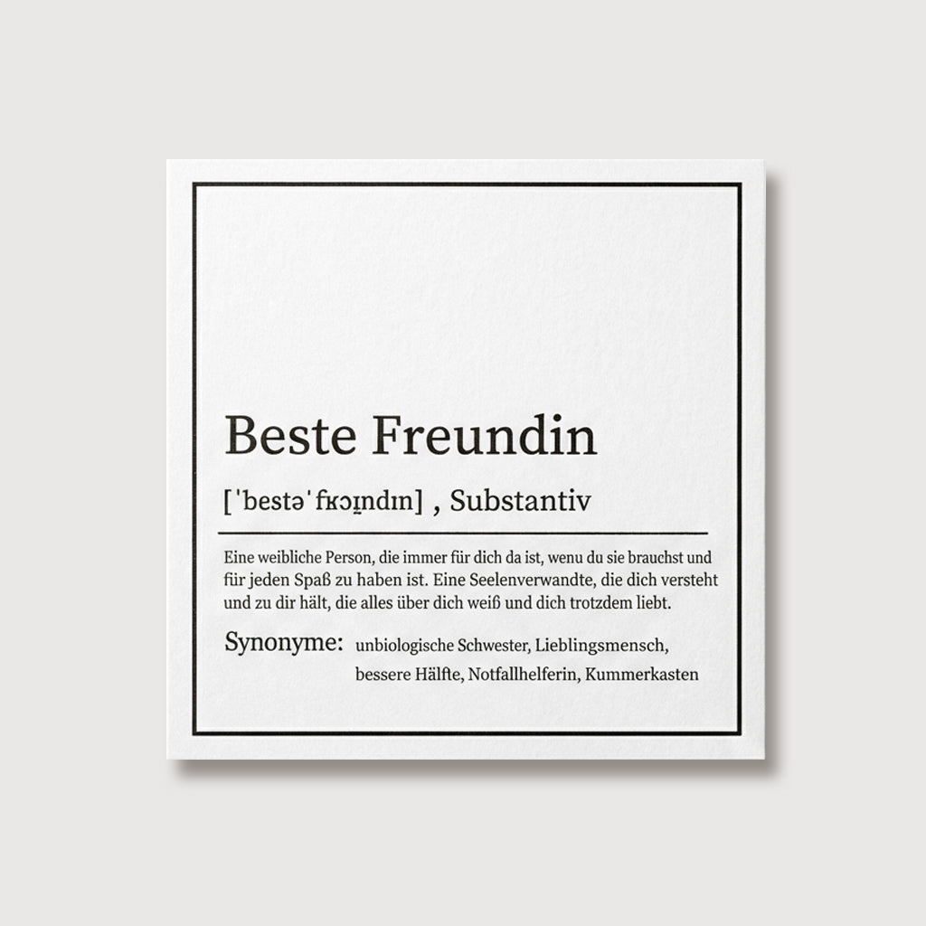 Beste Freundin Geschenkideen mit Karten VIVIANNASCHMUCK