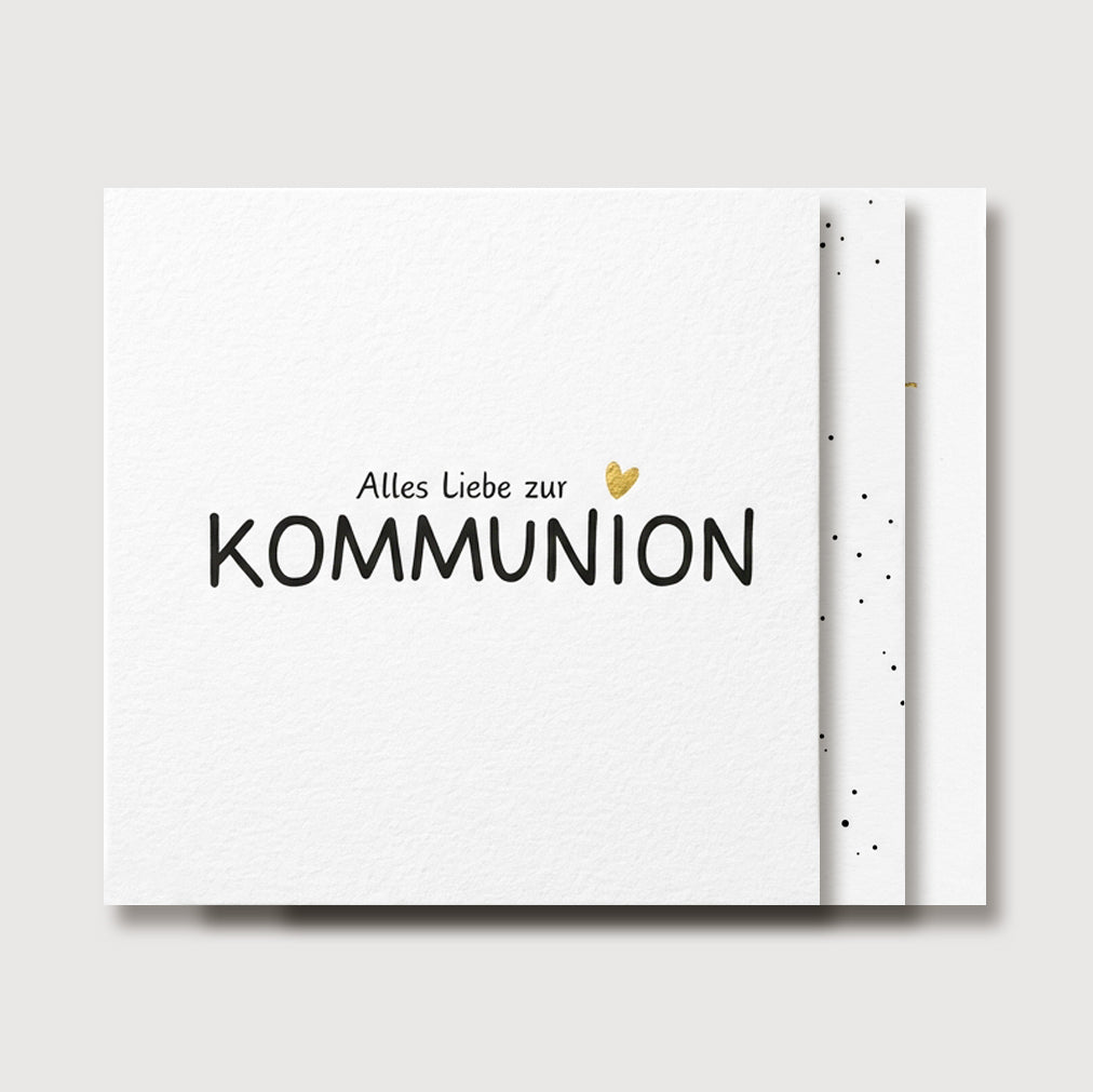 Zusatzkarte zur zur Kommunion Geschenkideen mit Karten VIVIANNASCHMUCK