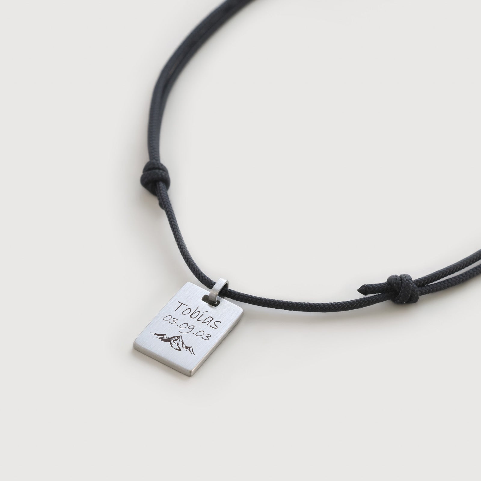 Herren Segeltaukette mit personalisierbarem Anhänger Herren Halskette VIVIANNASCHMUCK