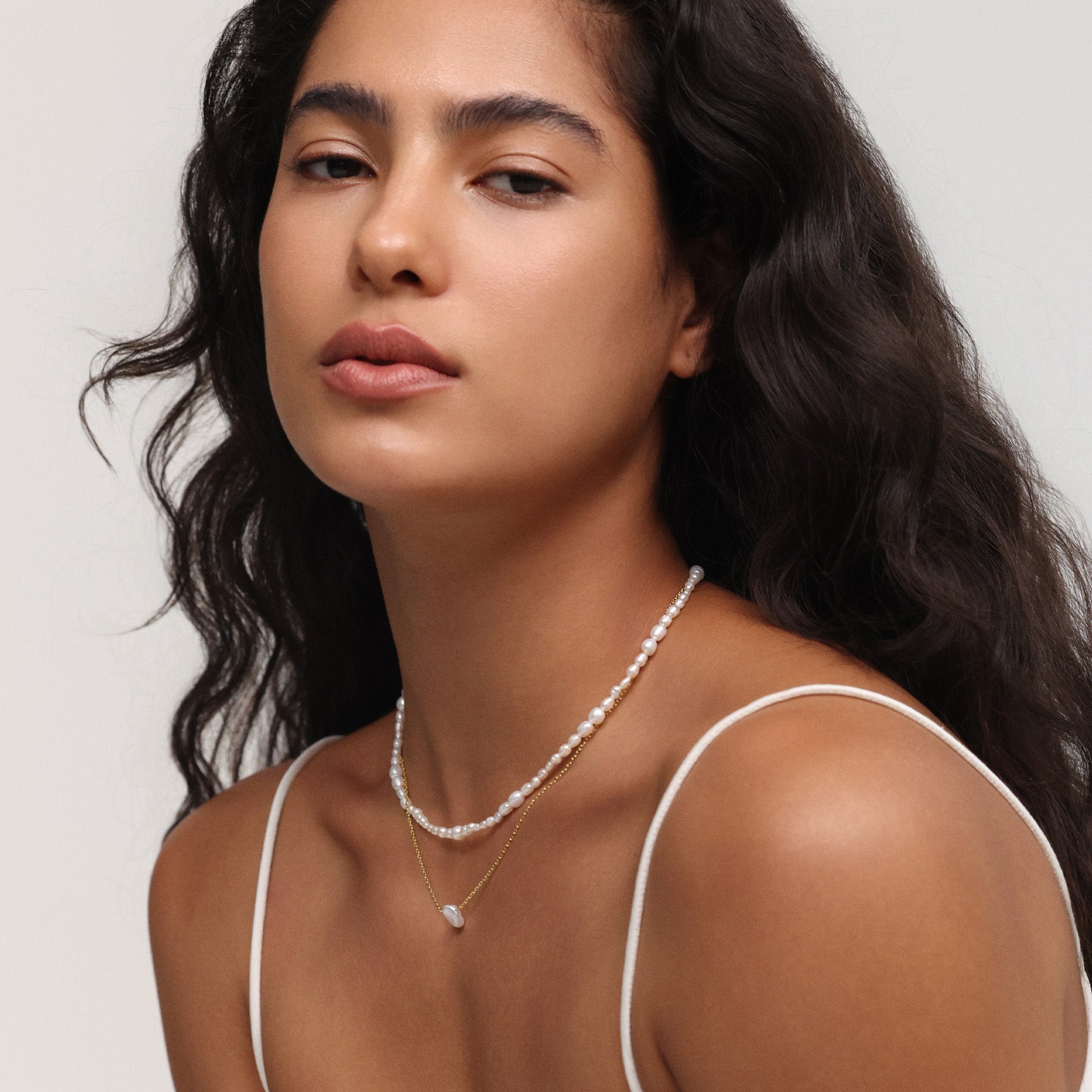 Kette mit Barockperle - 925 Sterling Silber