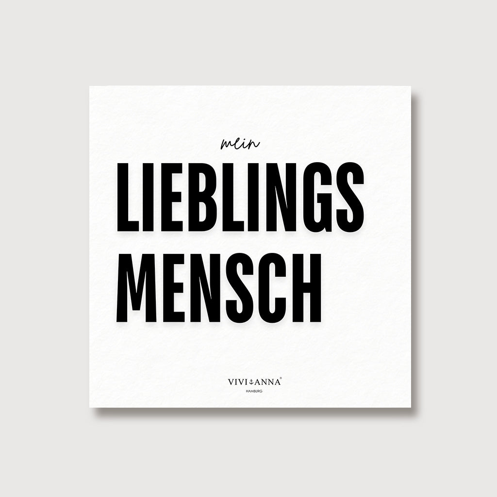 Grußkarte für die Lieblingsmensch
