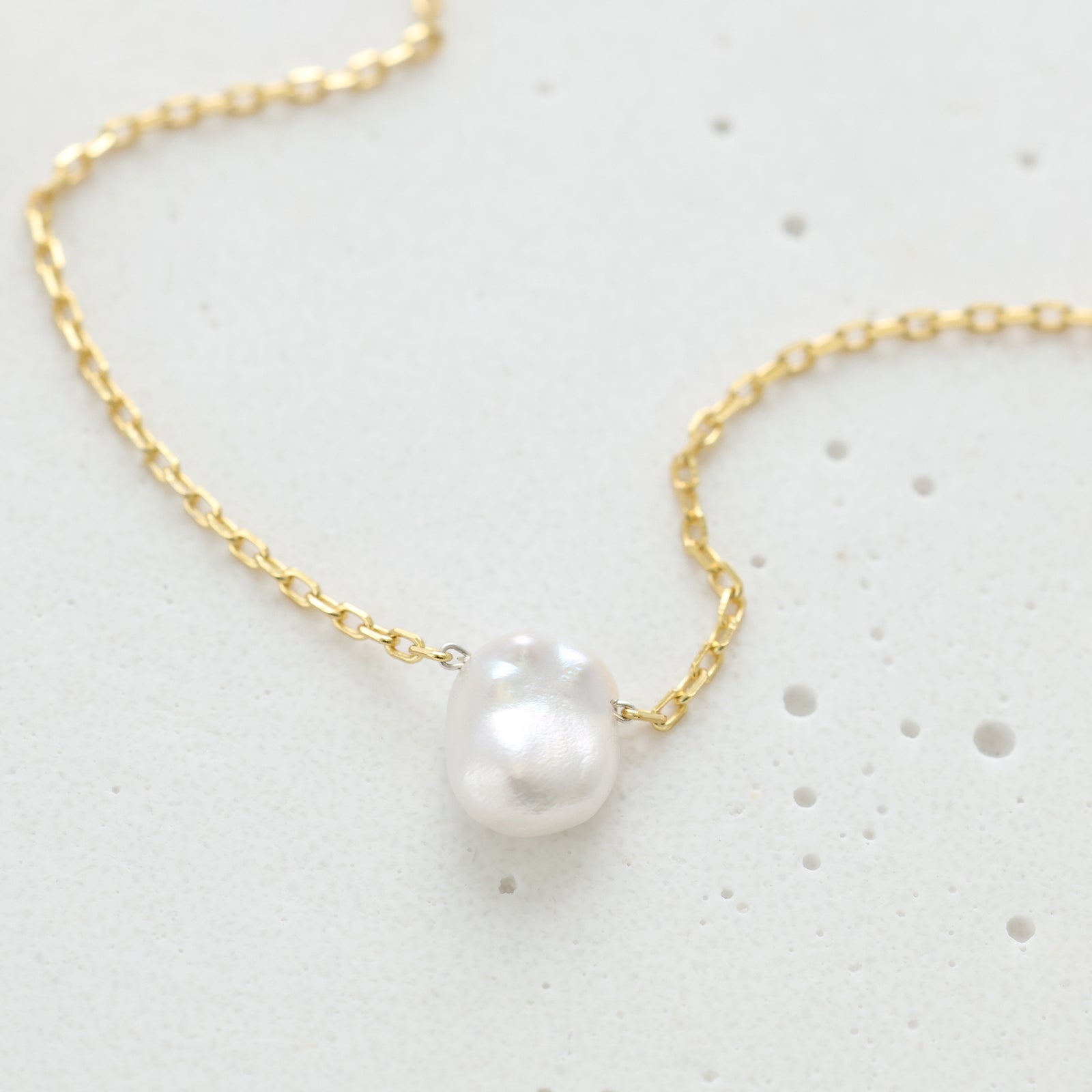 Kette mit Barockperle - 925 Sterling Silber