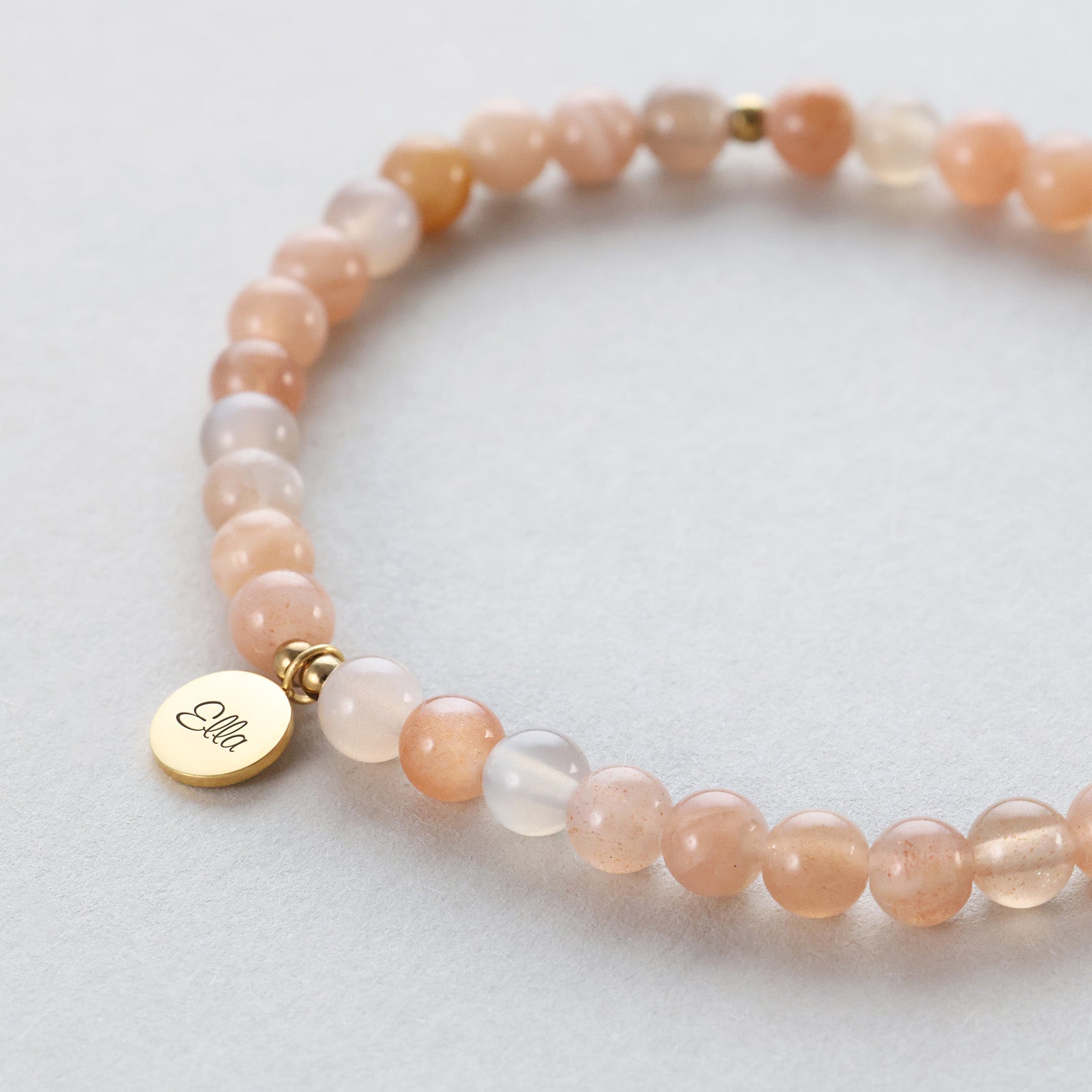 Sonnenstein Energie-Chakra-Armband mit Gravur Damen Armband VIVIANNASCHMUCK