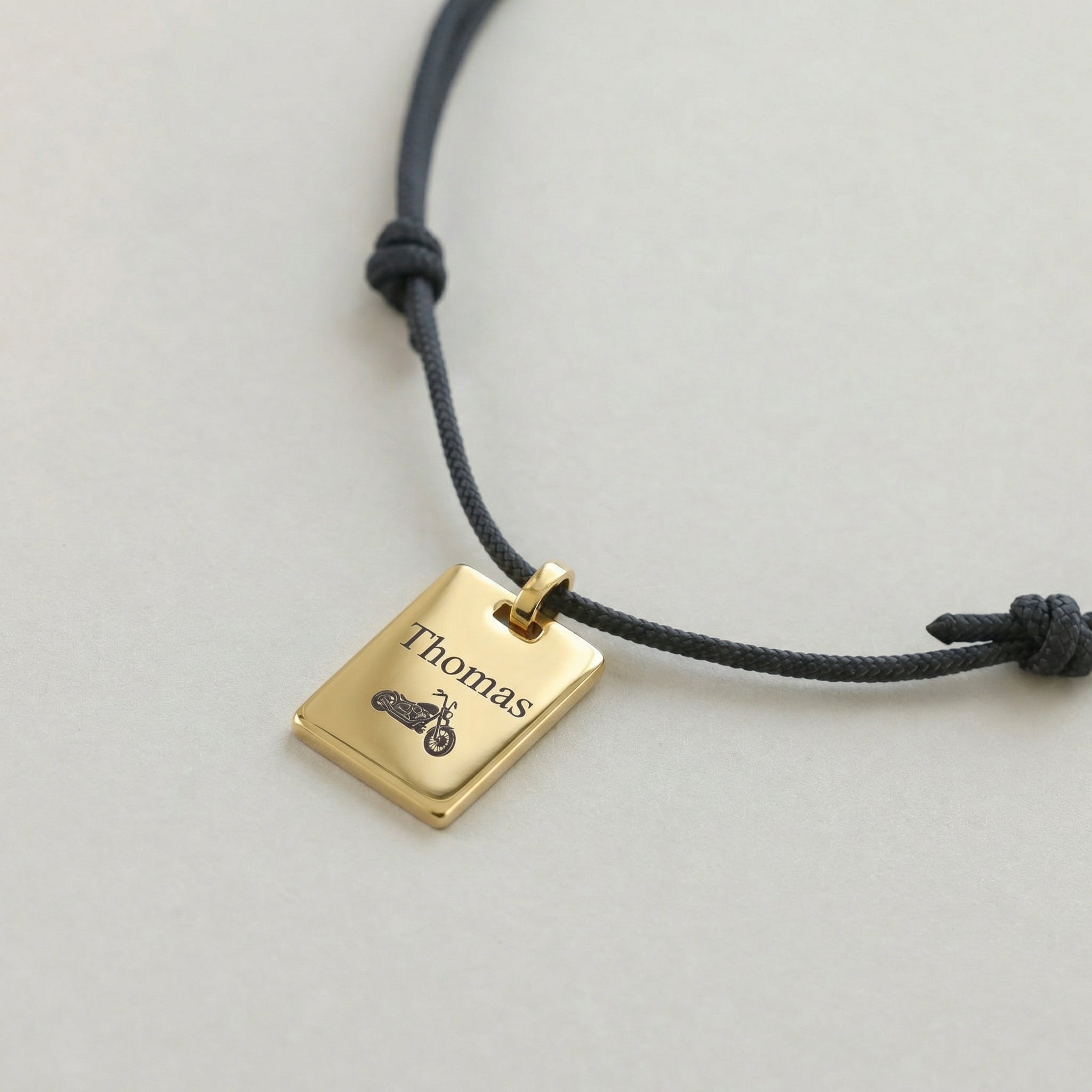 Herren Segeltaukette mit personalisierbarem Anhänger Herren Halskette VIVIANNASCHMUCK