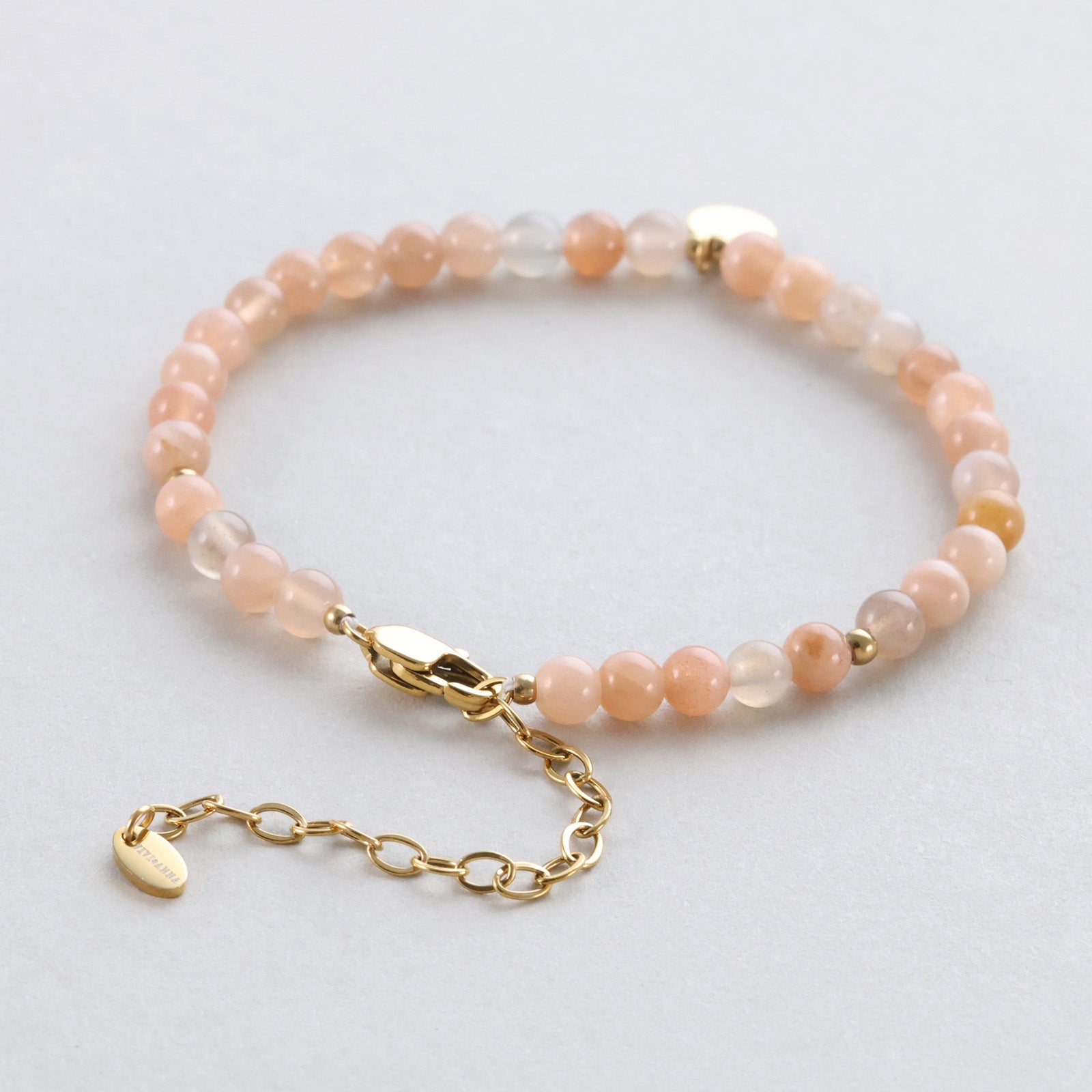 Sonnenstein Energie-Chakra-Armband mit Gravur Damen Armband VIVIANNASCHMUCK