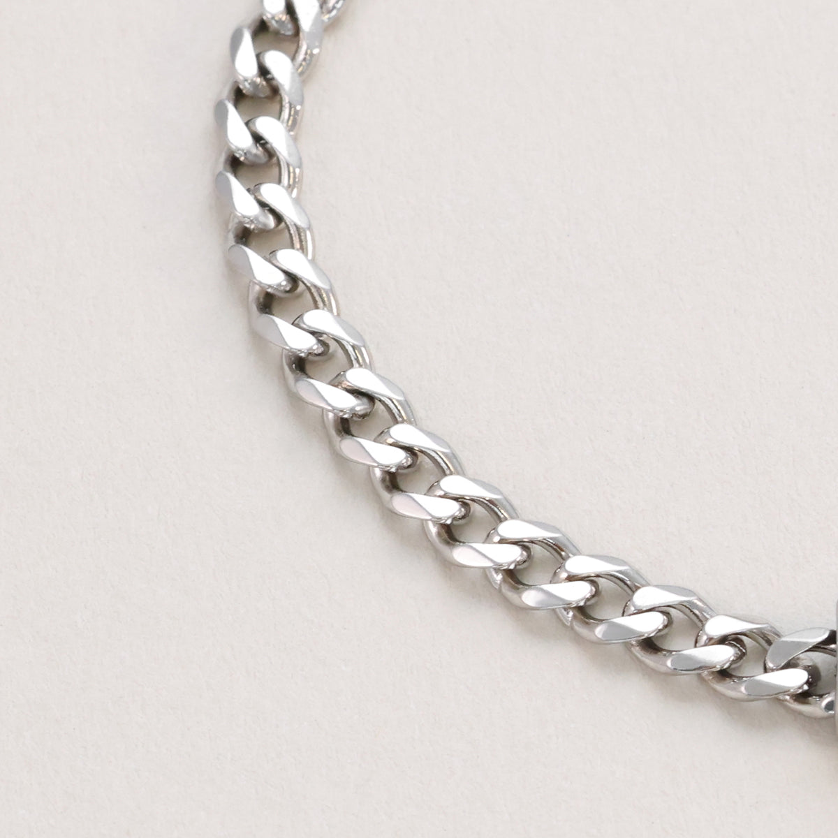 Men's Bracelet with Engravable Bead - Stainless Steel