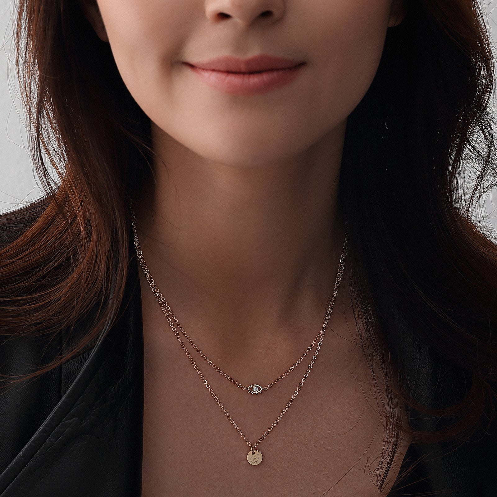 Kette mit eigener Handschrift oder Zeichnung - 925er Sterling Silber Damen Halskette VIVIANNASCHMUCK