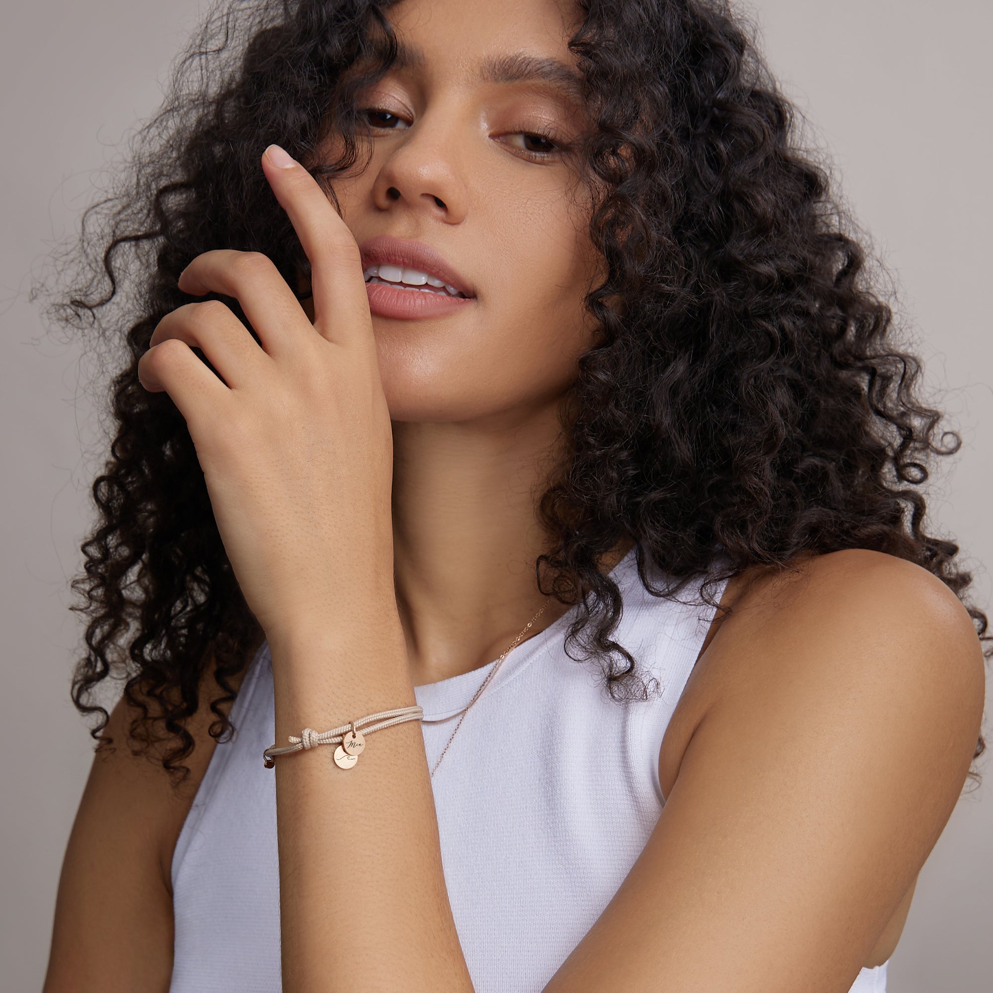 Segeltau Armband mit personalisiertem Anhänger