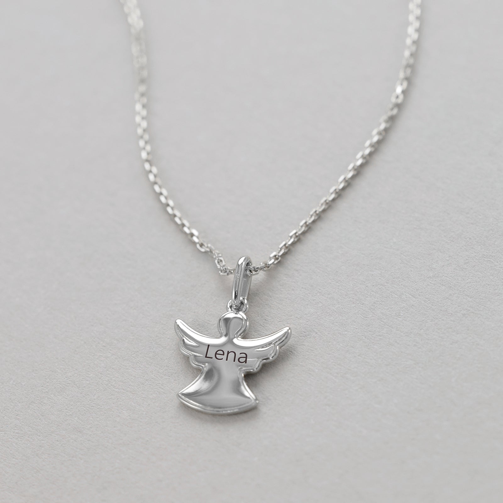 Schutzengel Halskette mit Gravur – 925 Sterling Silber Kinder Halsketten VIVIANNASCHMUCK